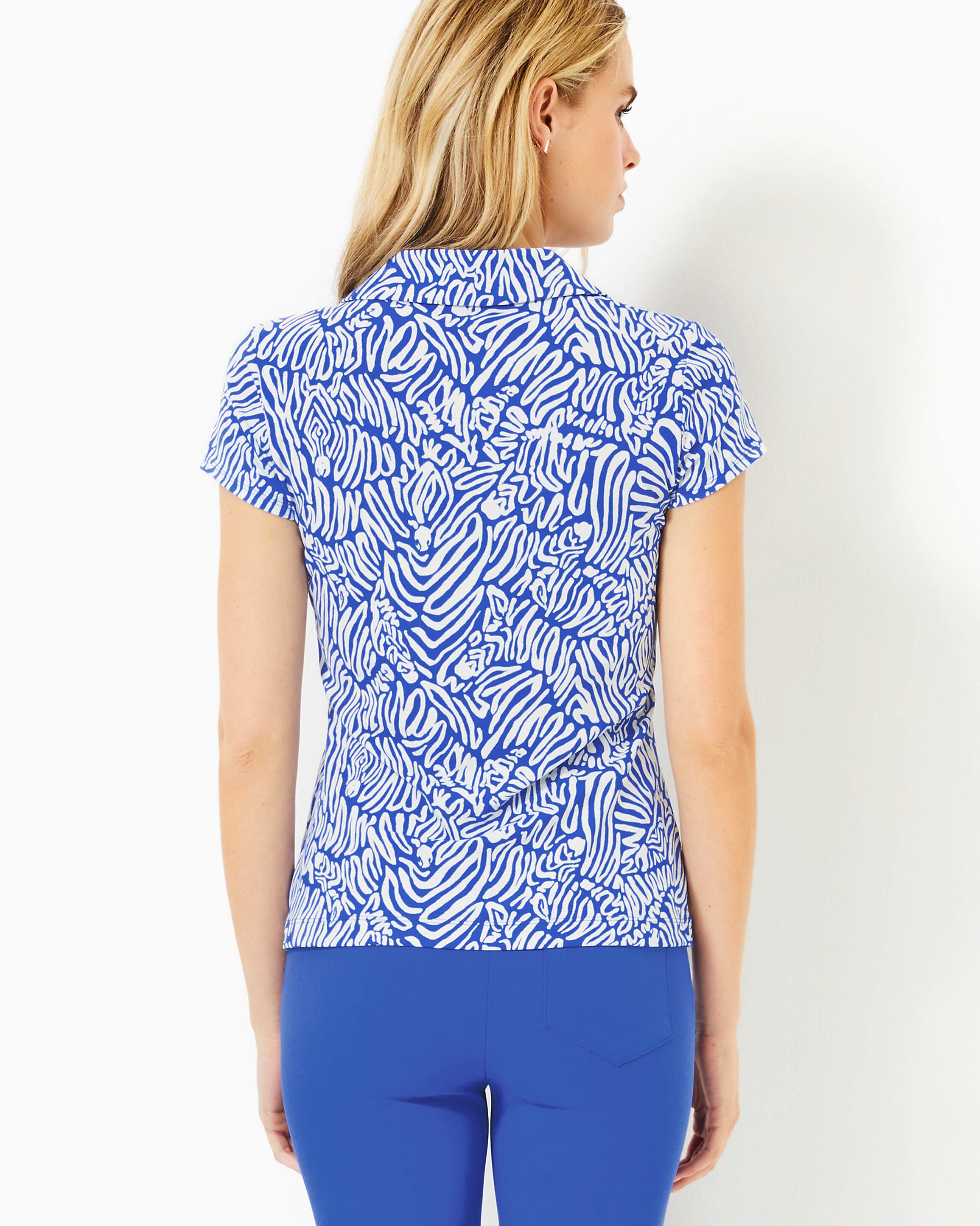 Frida Scallop Polo Upf 50