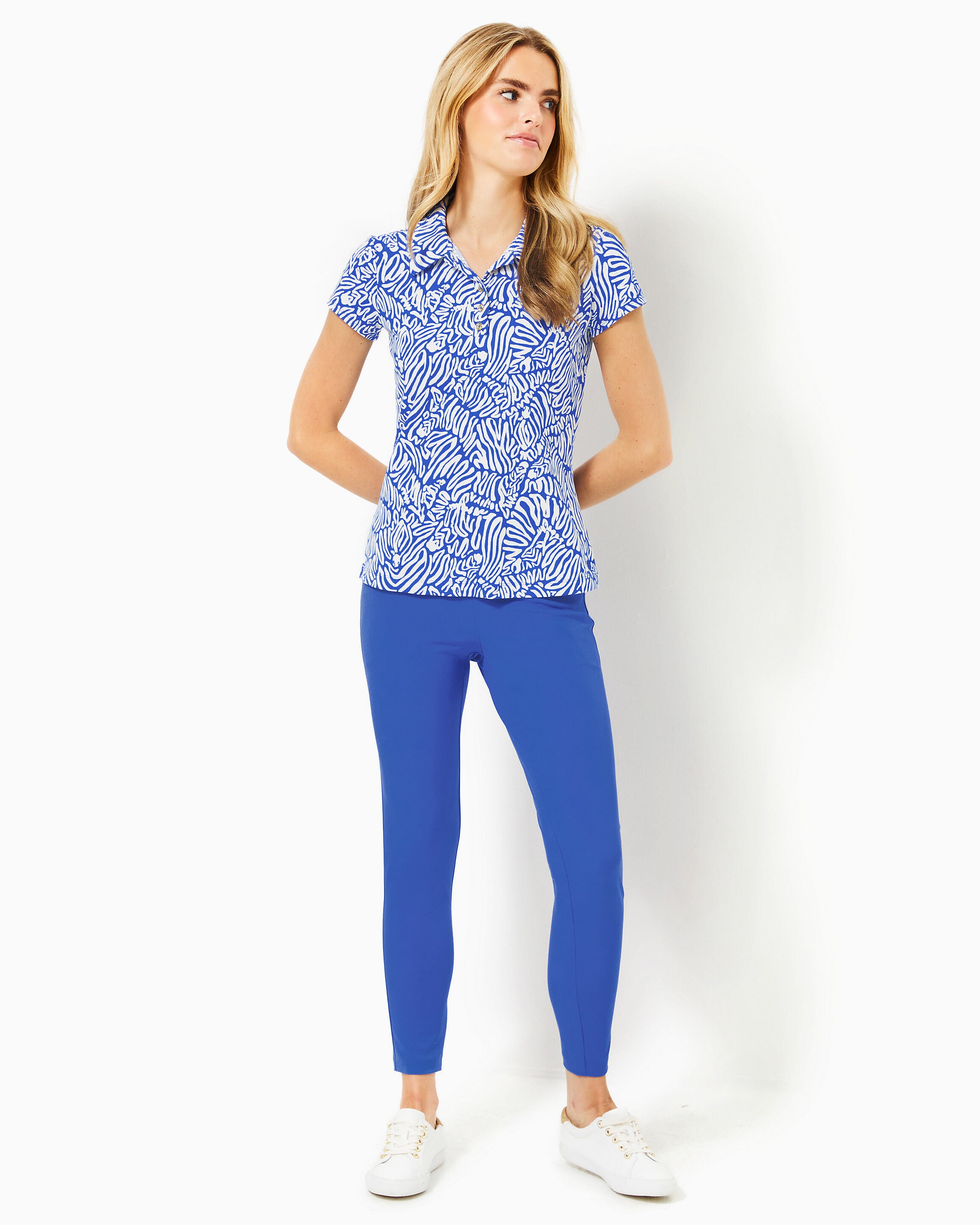 Frida Scallop Polo Upf 50