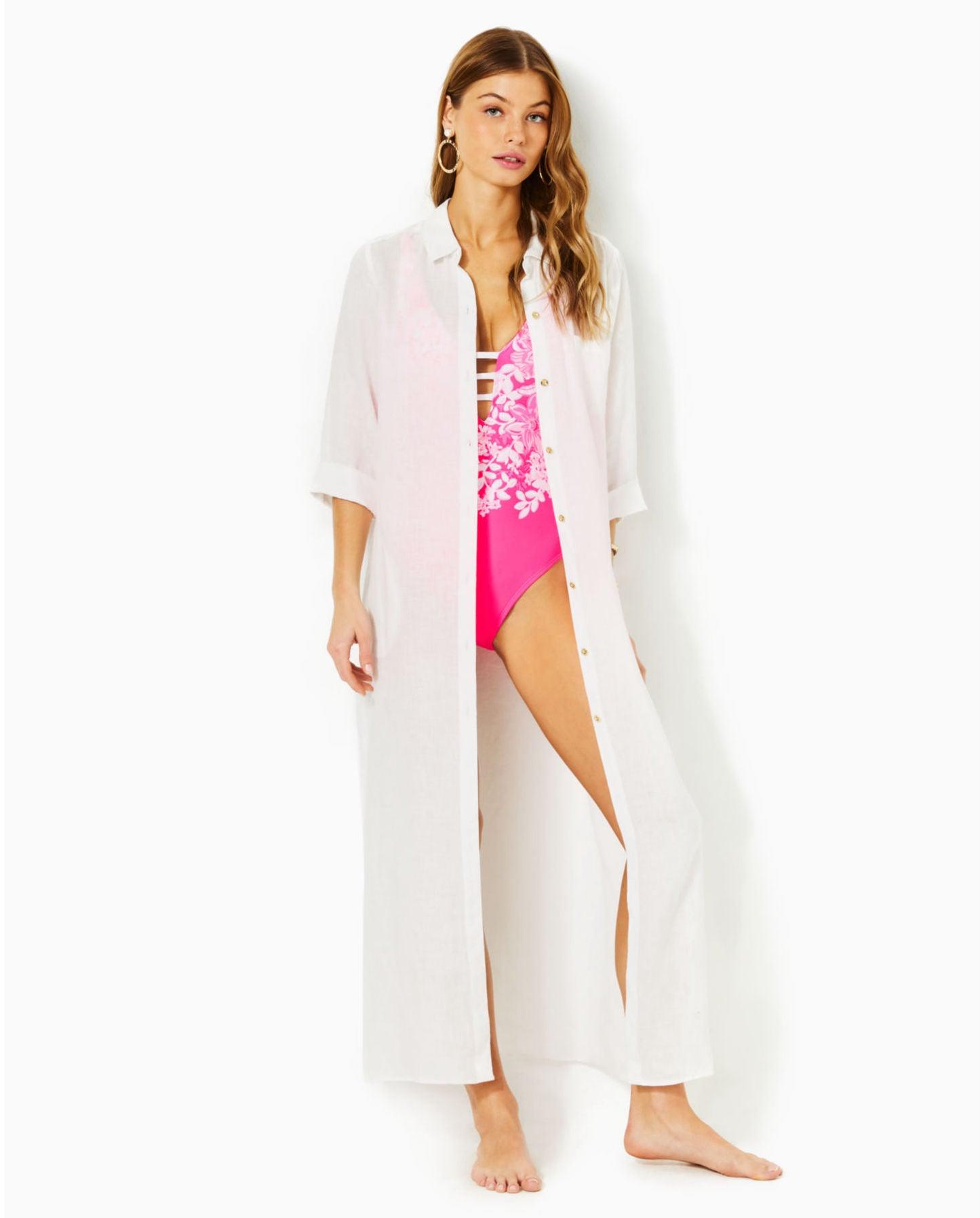 Natalie Linen Maxi Cover-Up