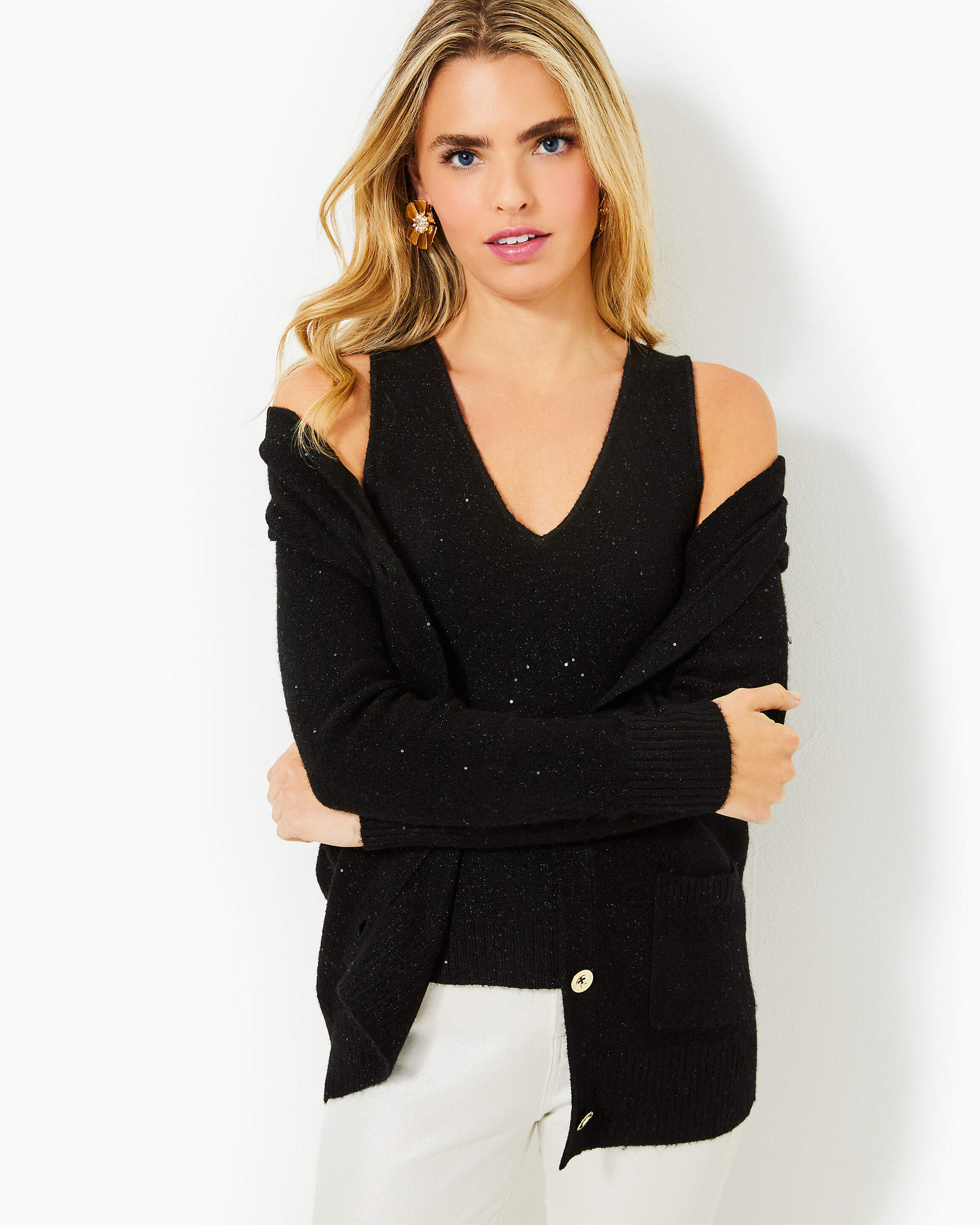 Averlie Sequin Cardigan