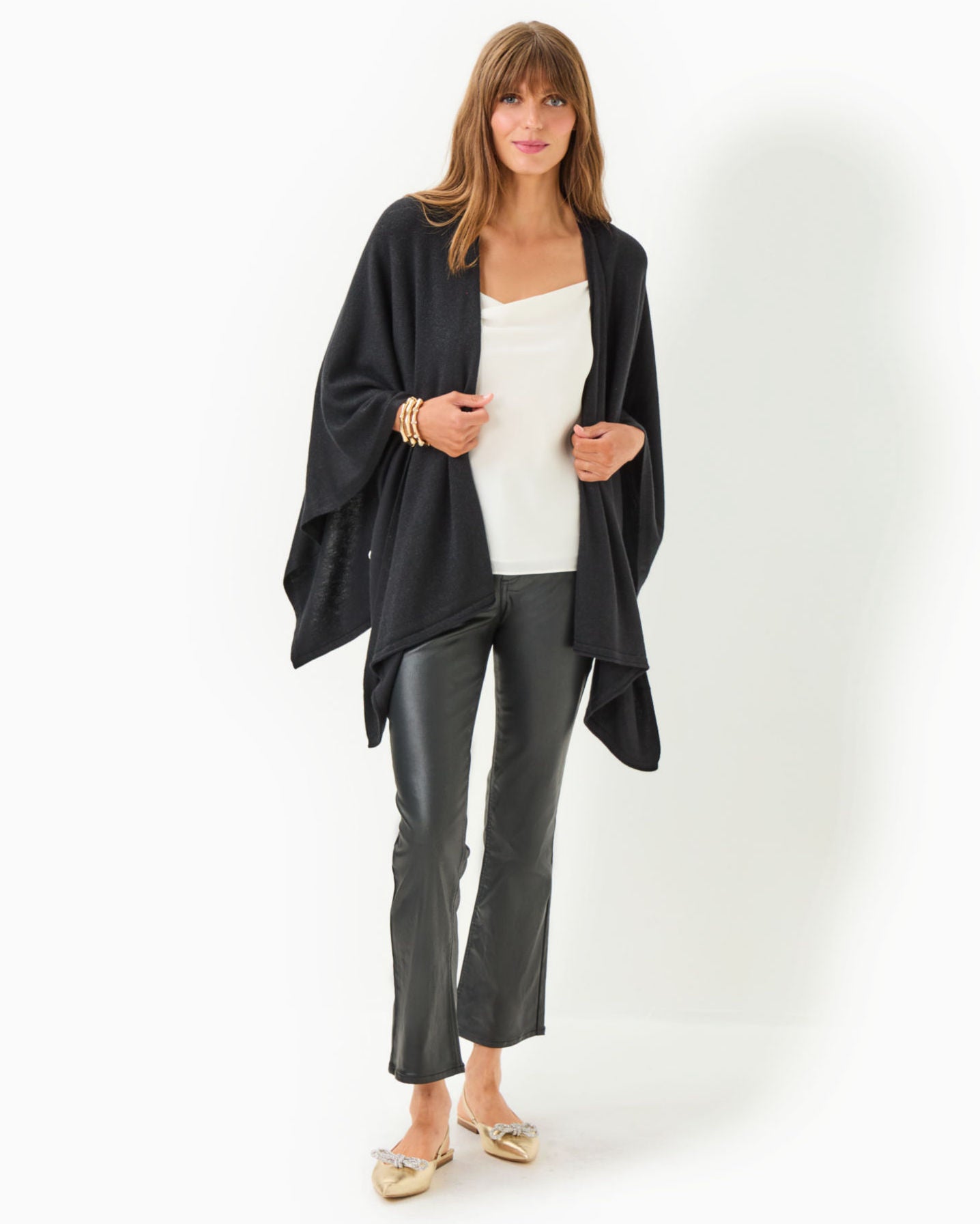 LIZA COATED CROP FLARE PANT