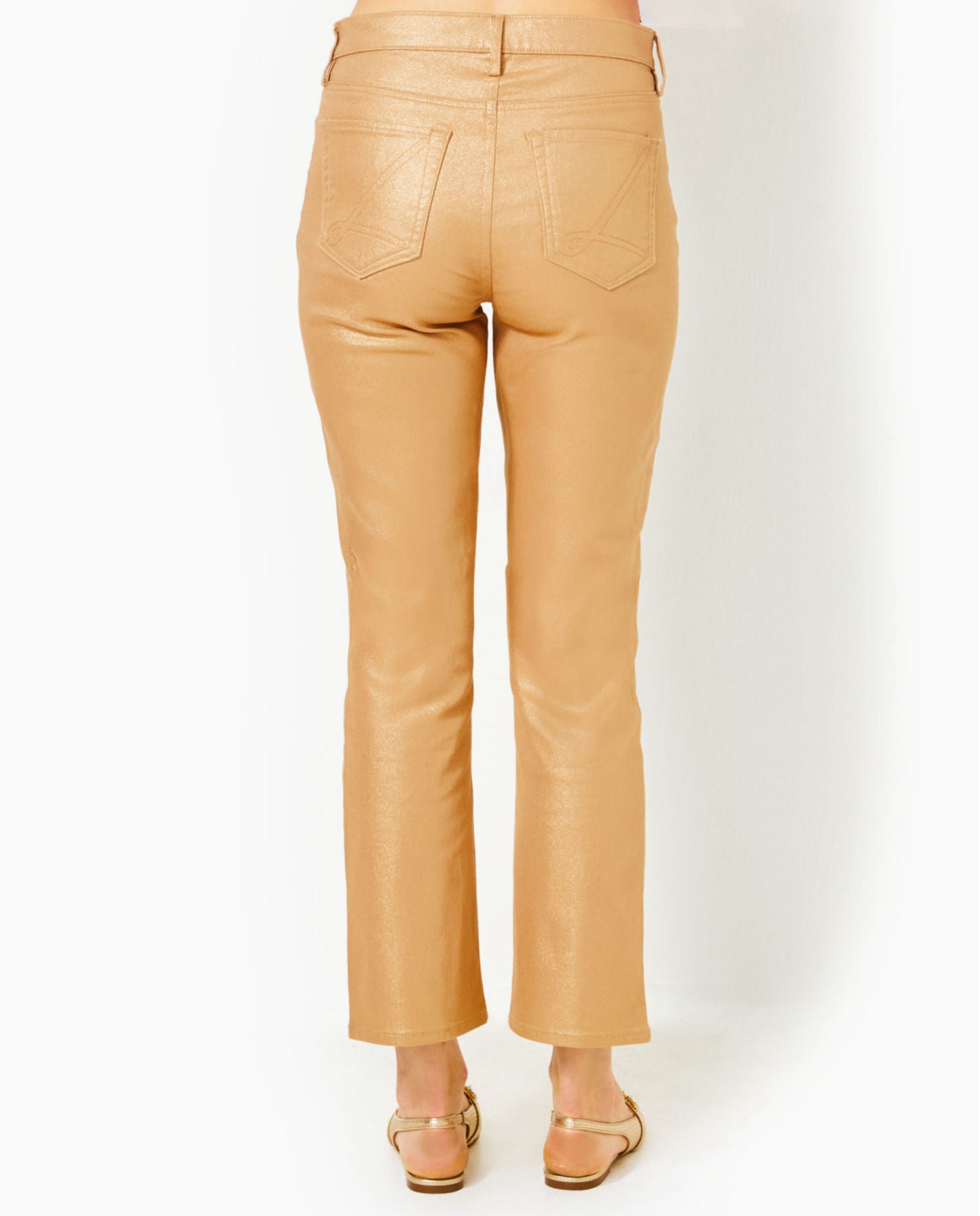 Liza Shimmer Crop Flare Pant