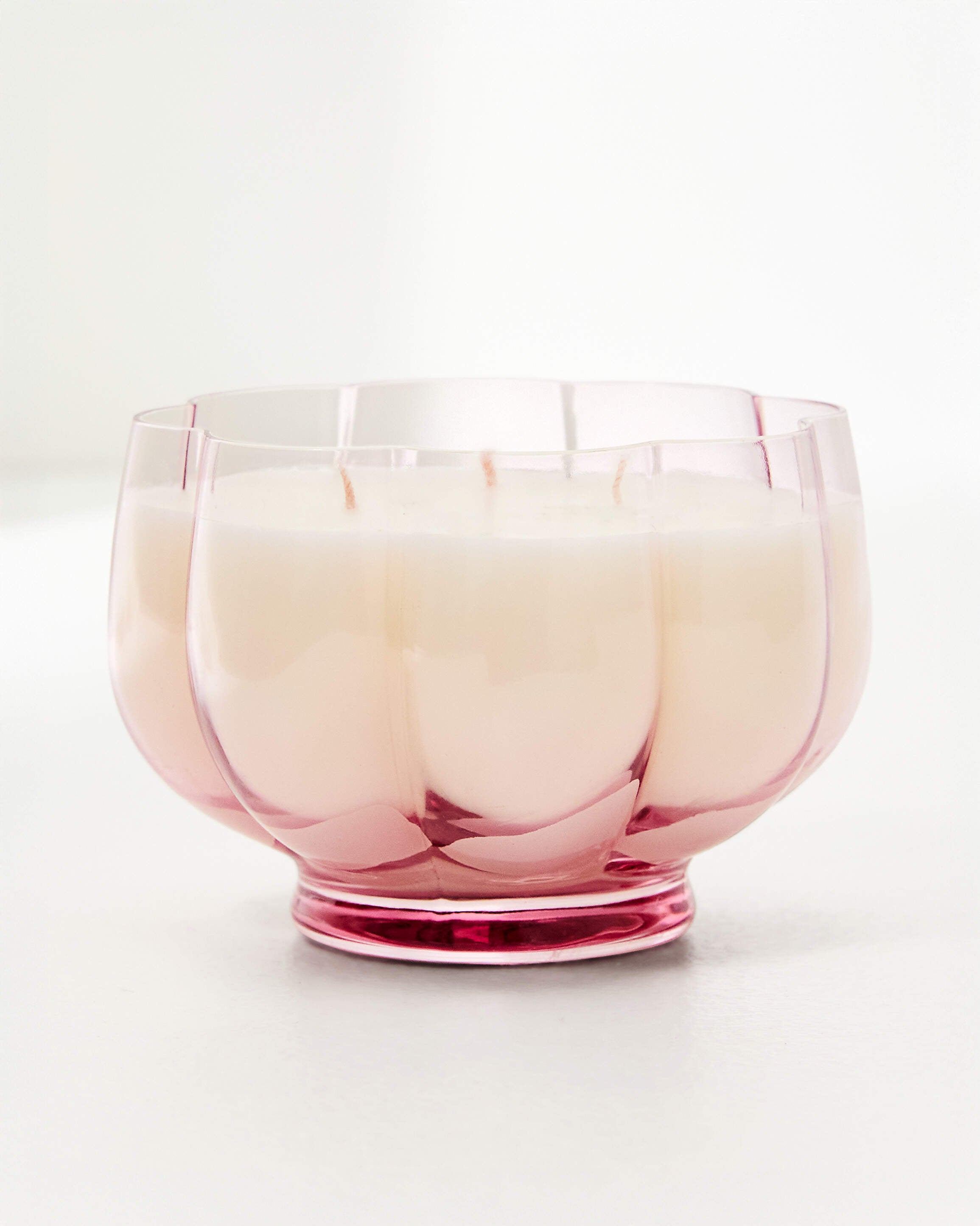 Glass Scallop Candle