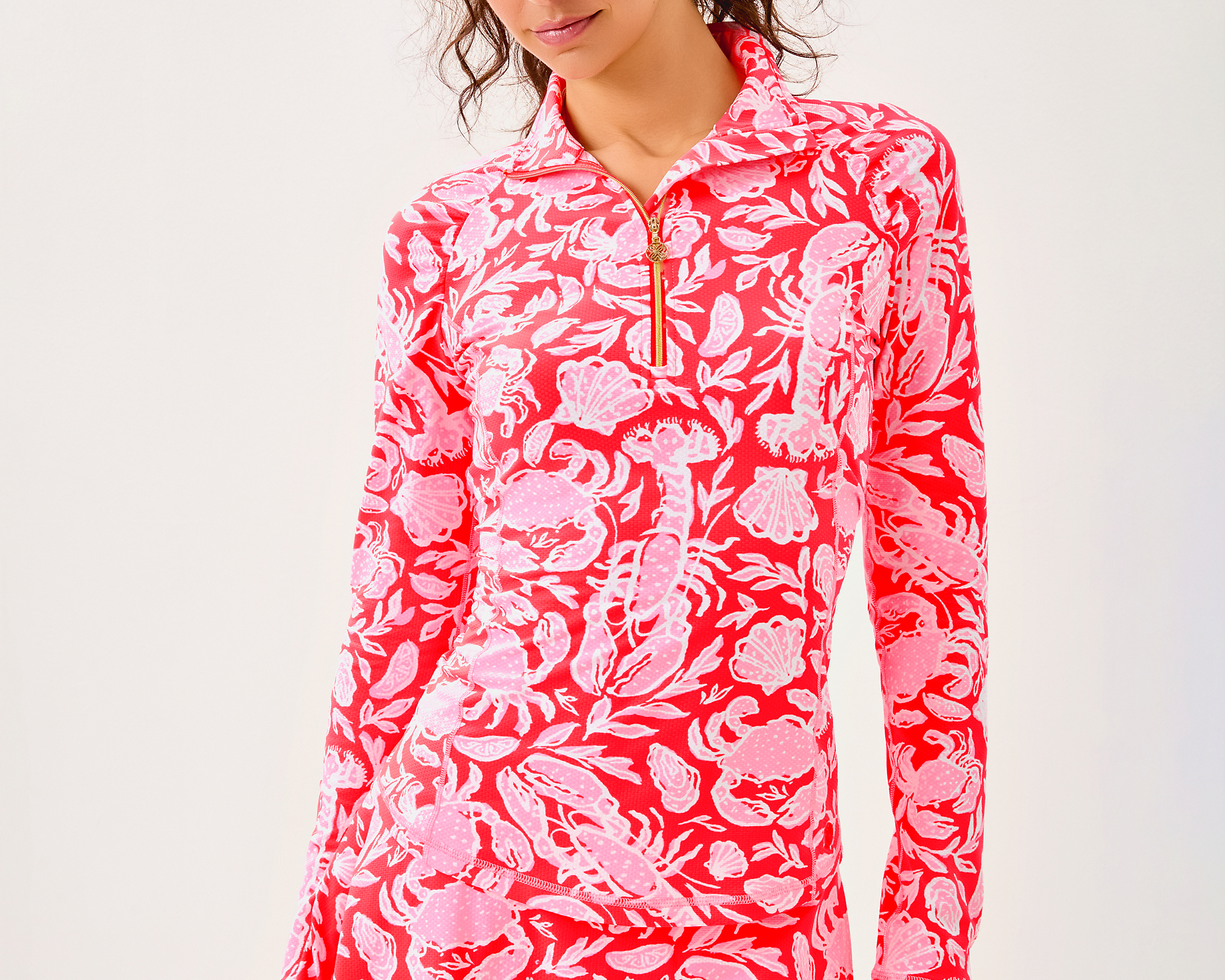 Justine Half Zip Upf 50+