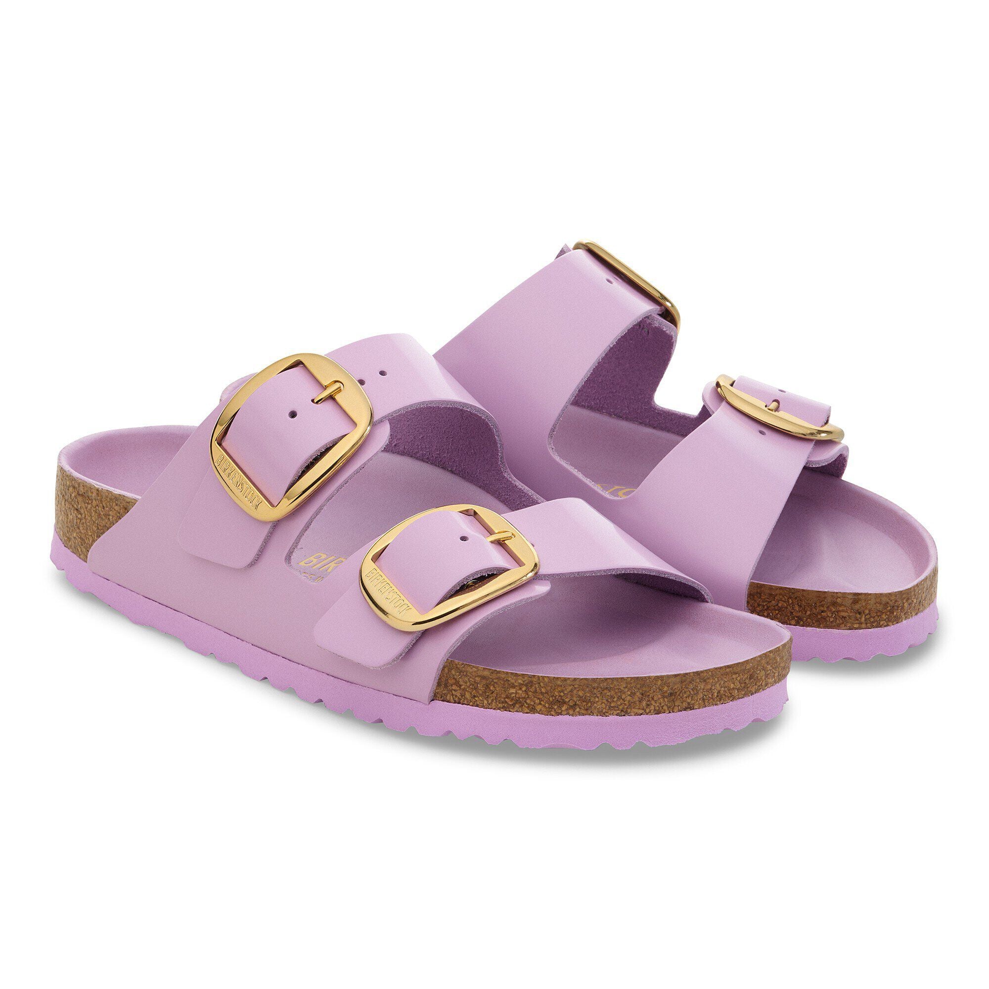 Arizona Big Buckle Natural Leather Paten