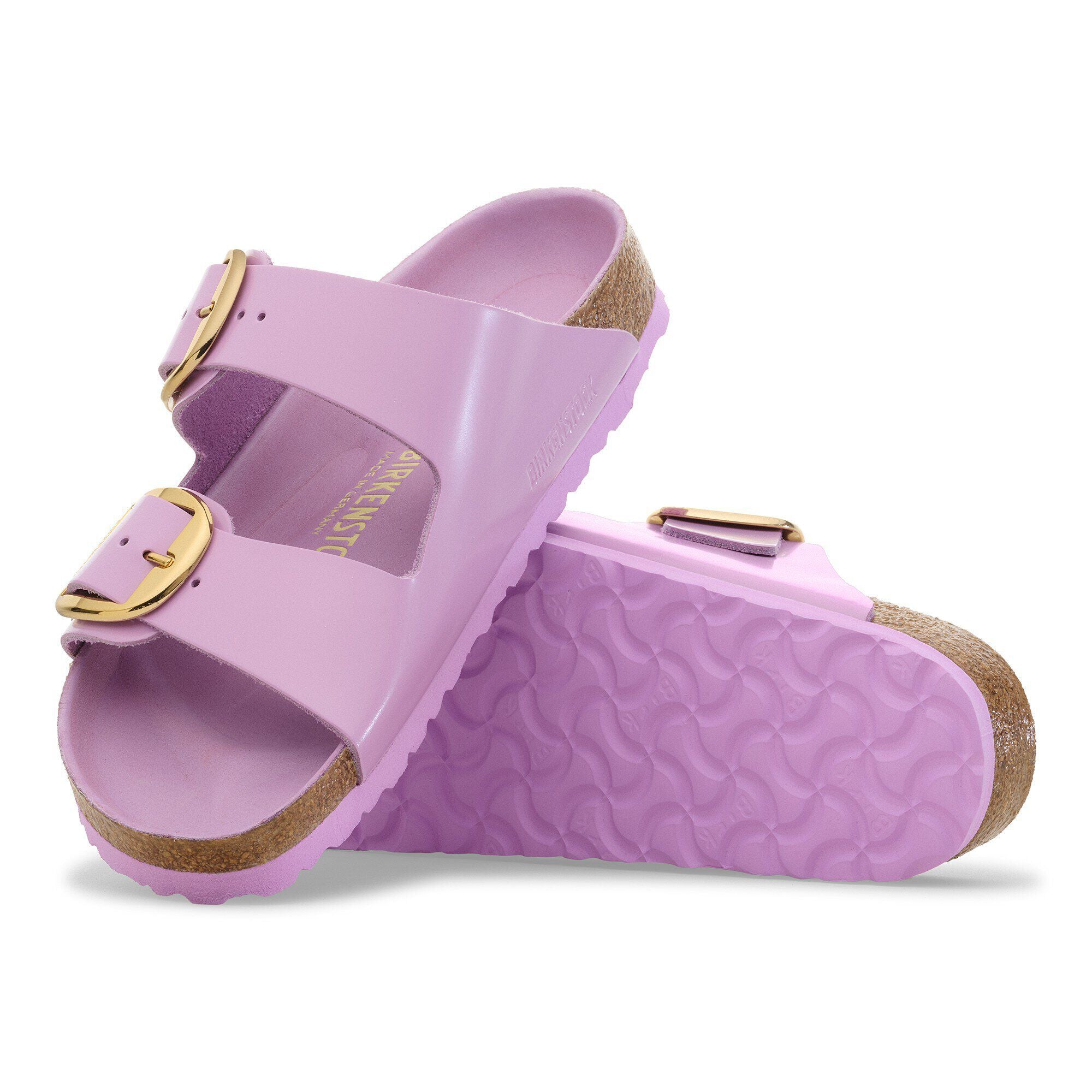Arizona Big Buckle Natural Leather Paten