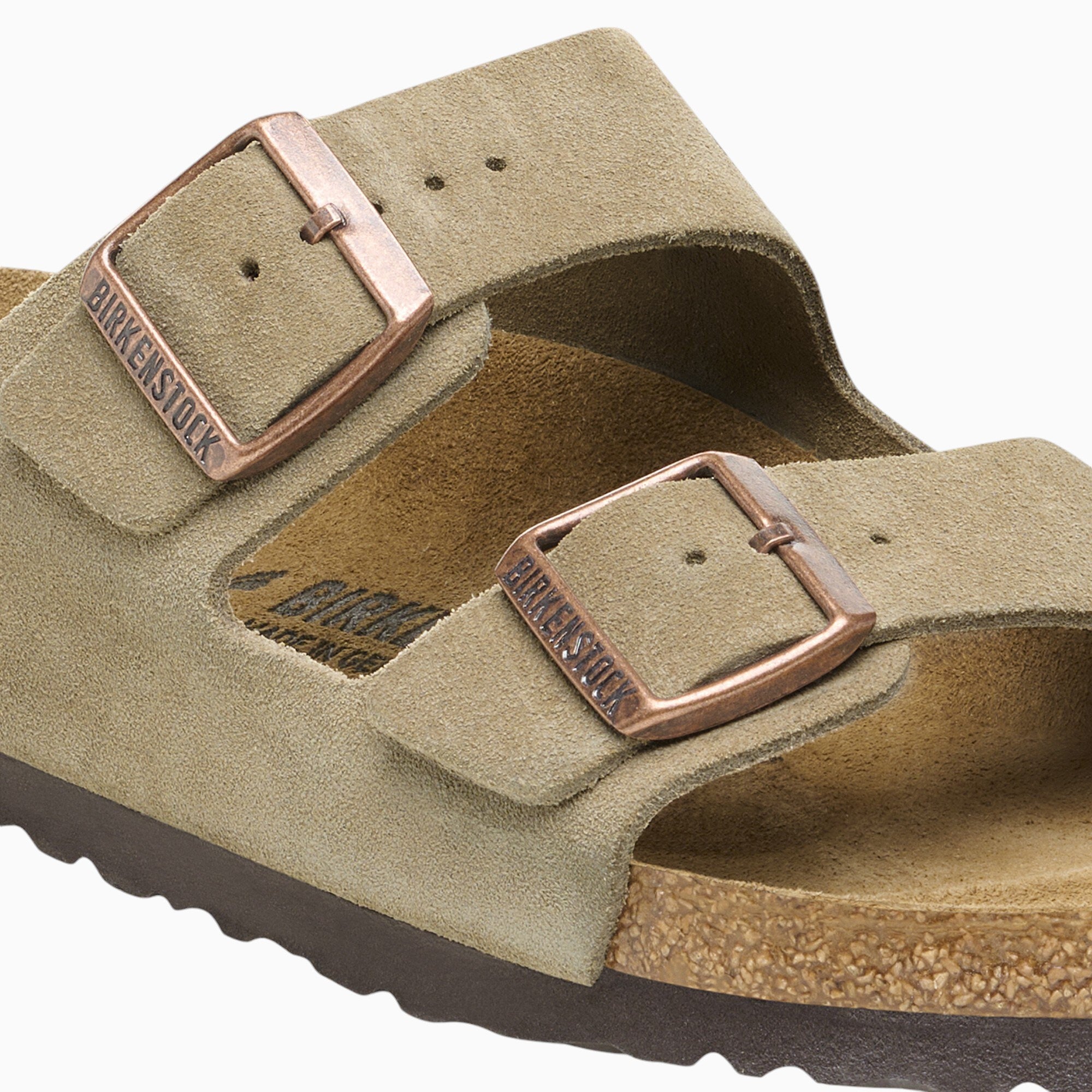 Birkenstock Arizona Suede Leather in Taupe