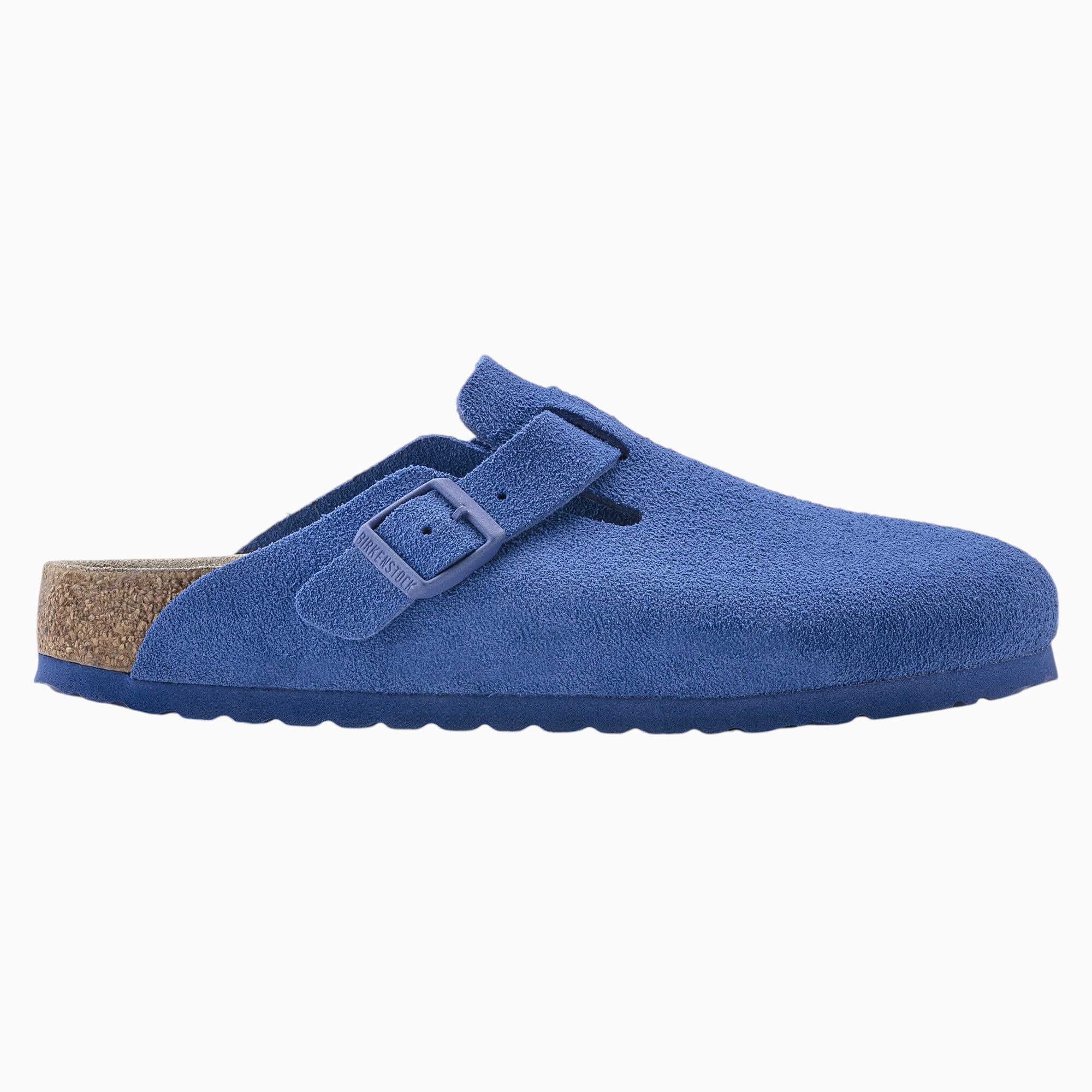Birkenstock Boston Suede Leather in Ultra Blue