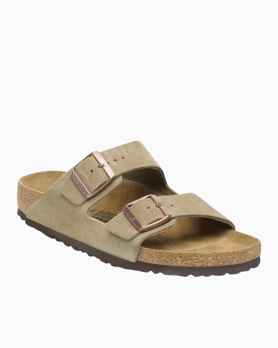 Birkenstock Arizona Suede Leather in Taupe