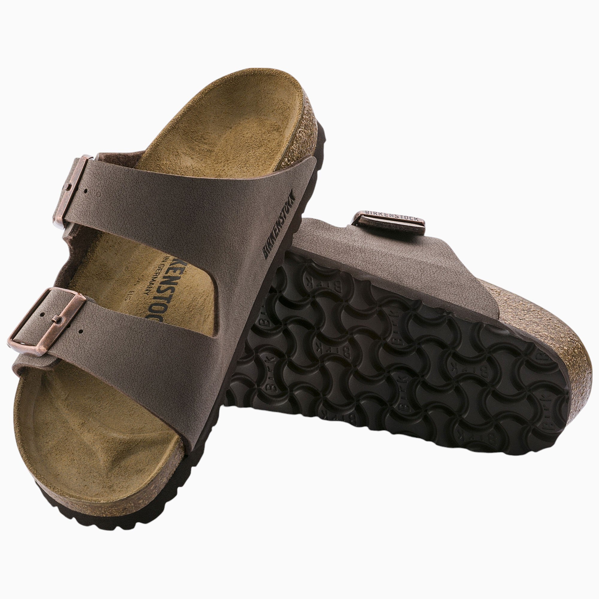 Birkenstock Arizona Birko-Flor Birkibuc in Mocha