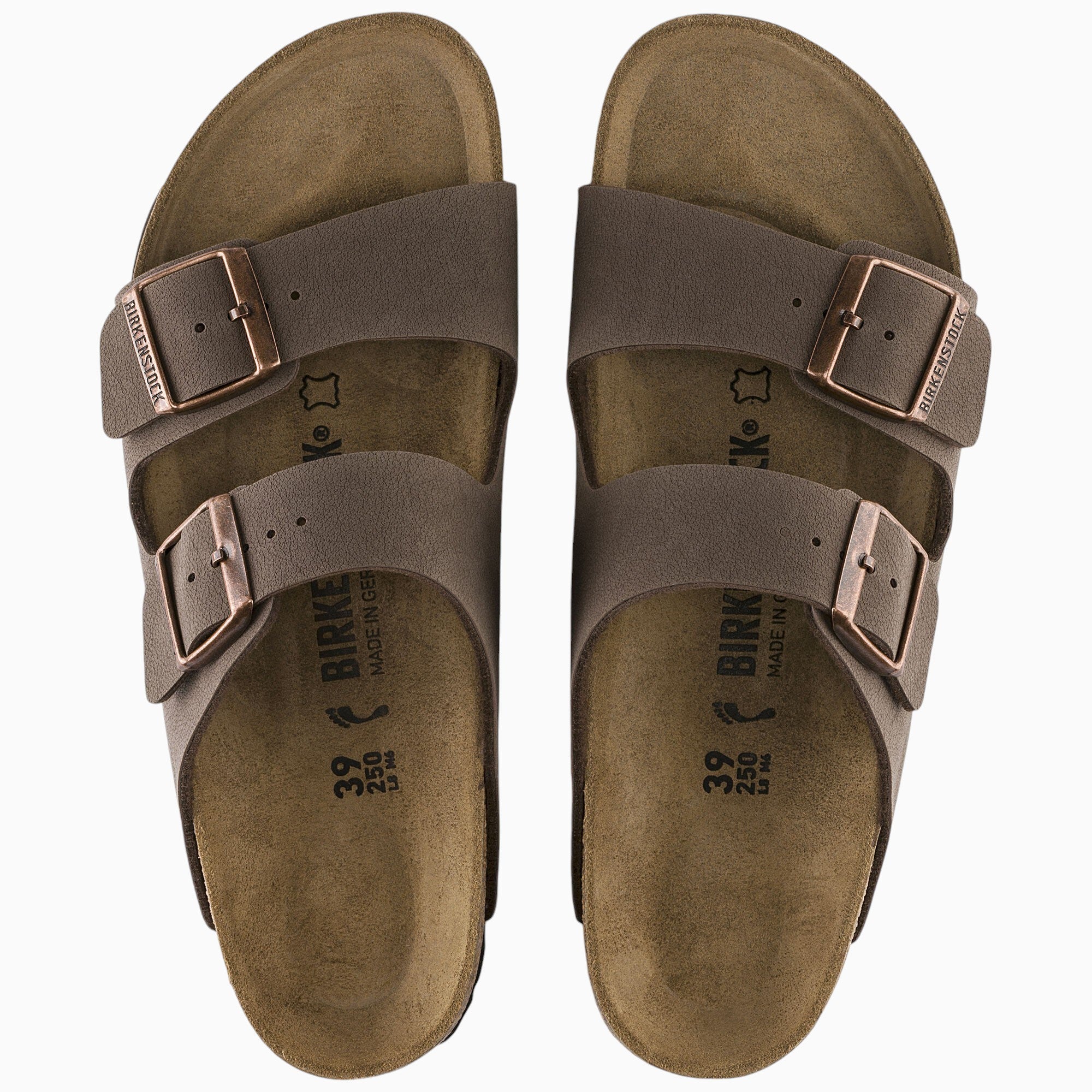 Birkenstock Arizona Birko-Flor Birkibuc in Mocha