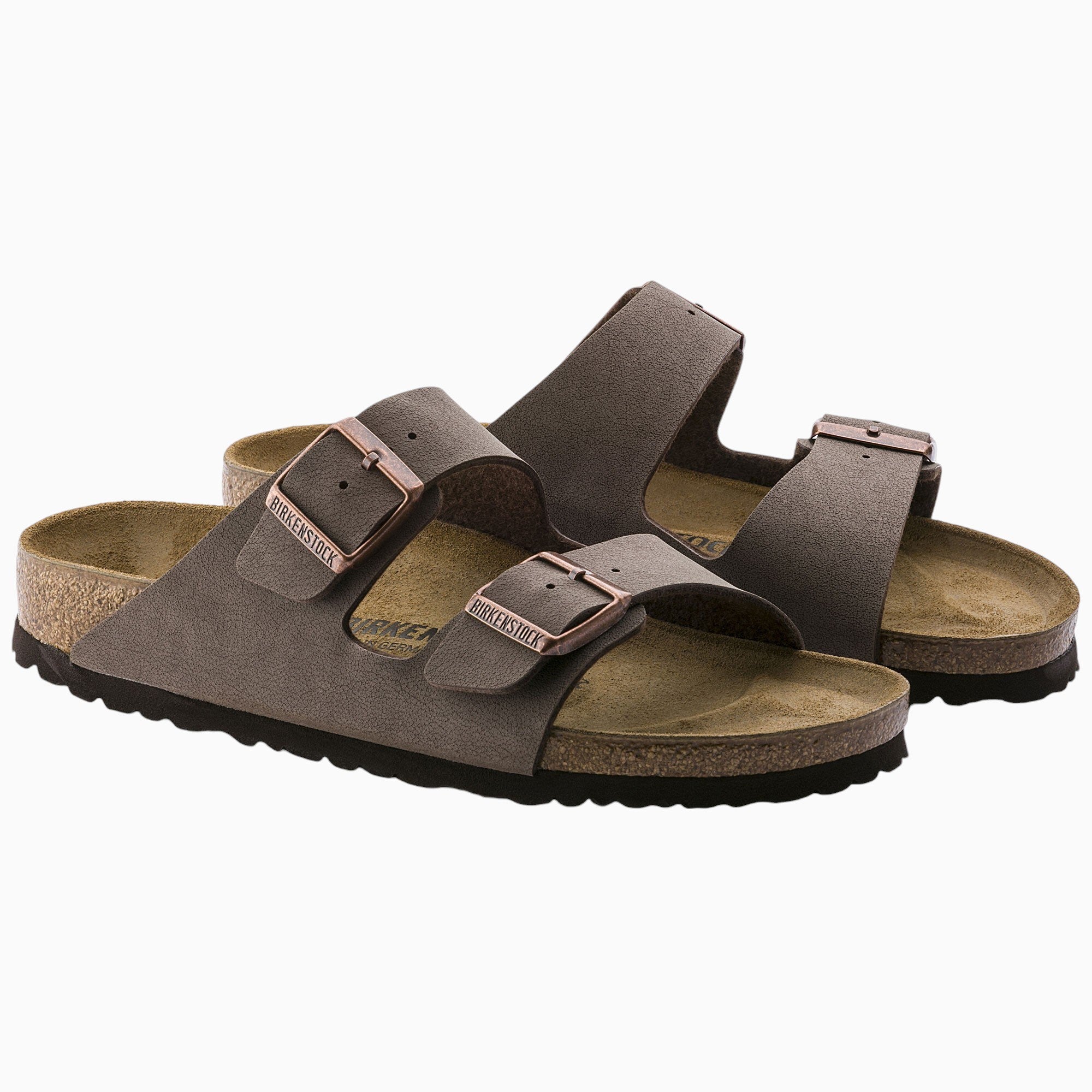 Birkenstock Arizona Birko-Flor Birkibuc in Mocha