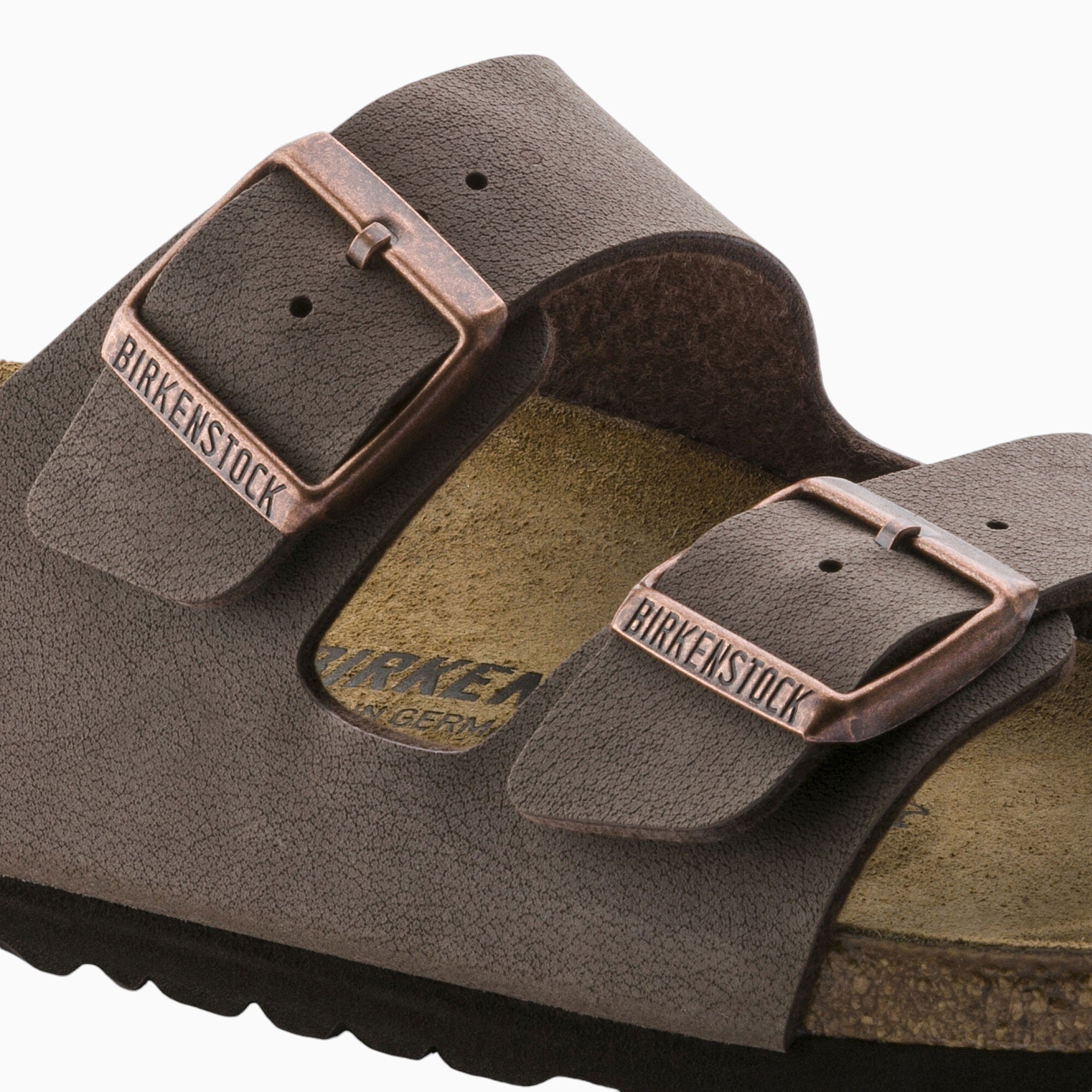 Birkenstock Arizona Birko-Flor Birkibuc in Mocha