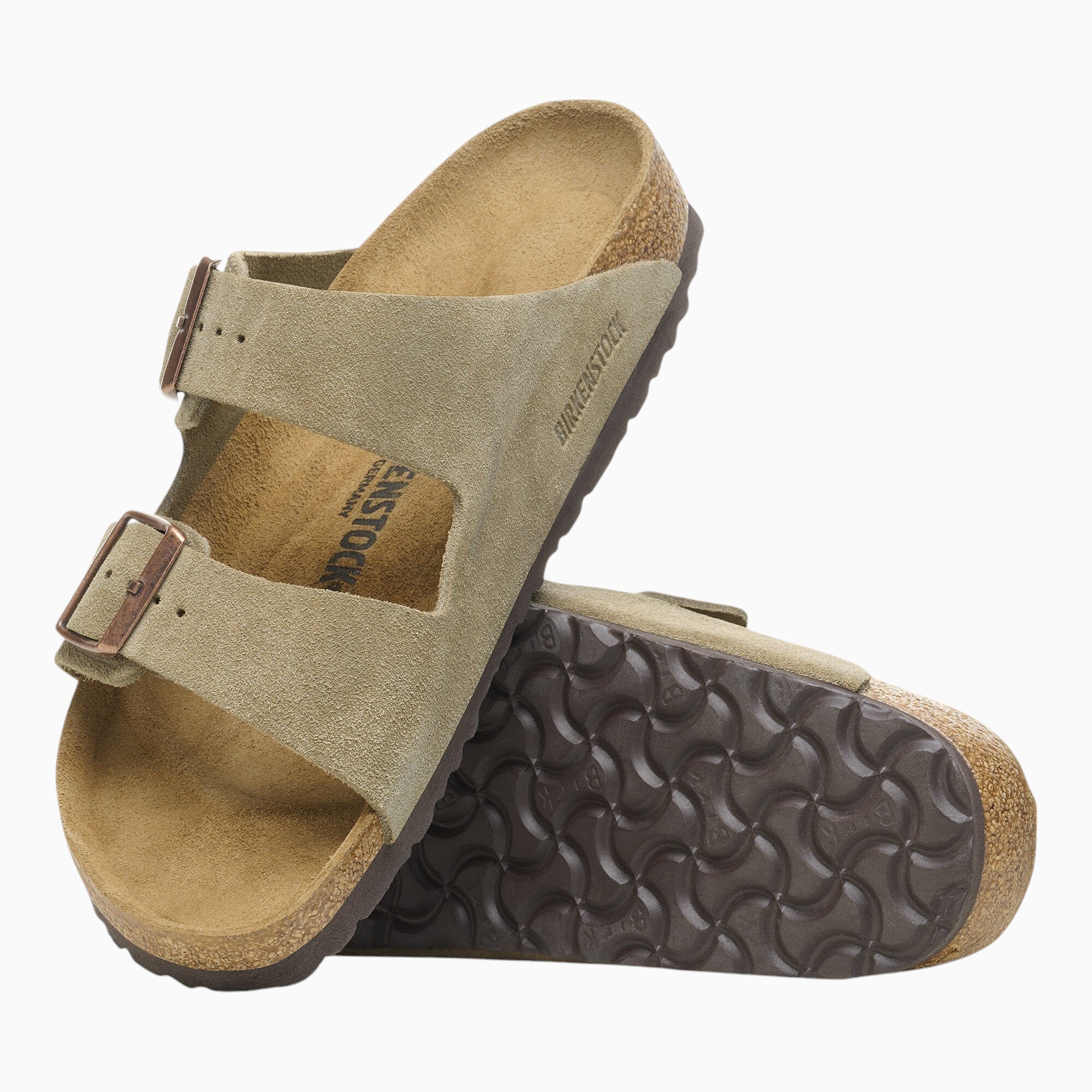 Birkenstock Arizona Suede Leather in Taupe
