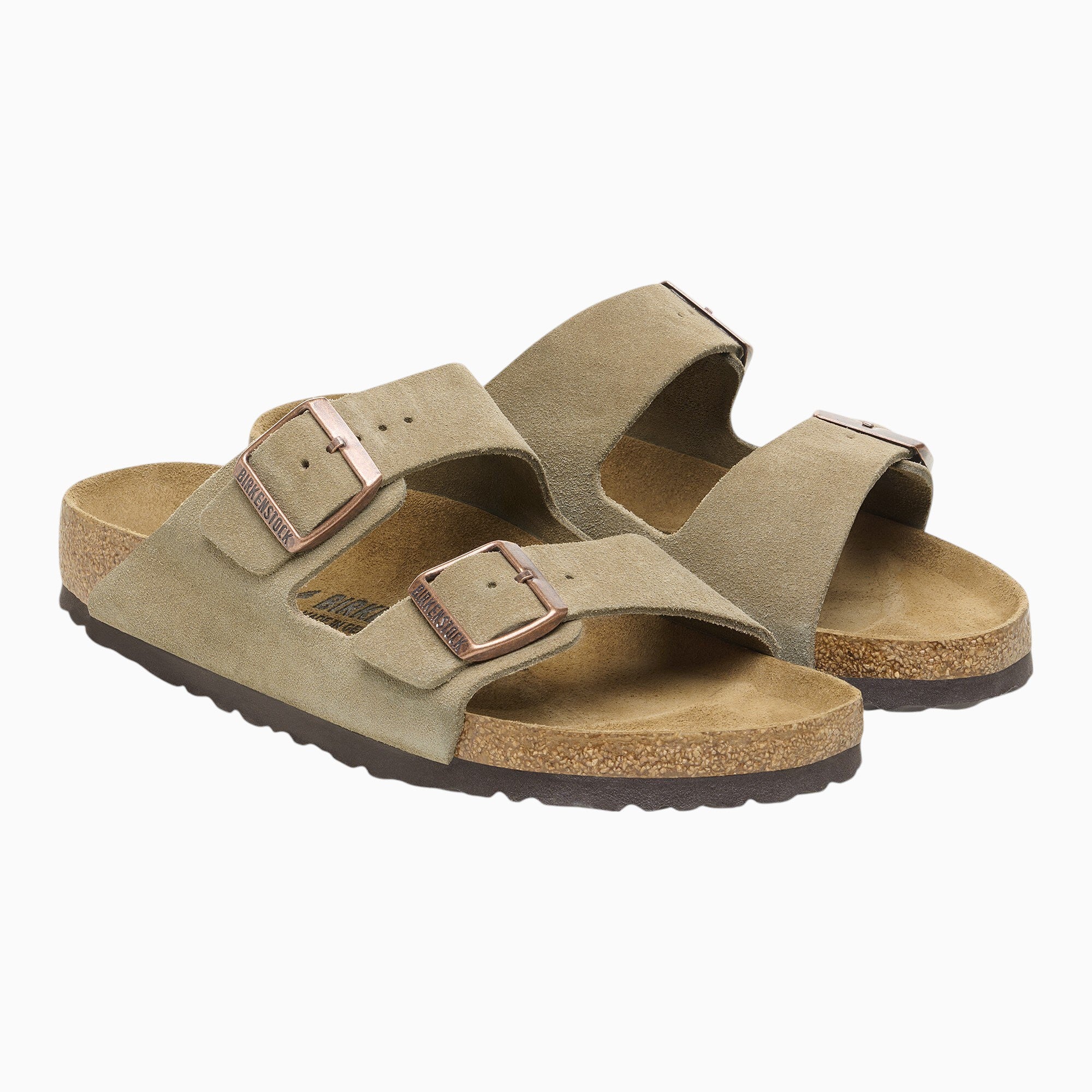Birkenstock Arizona Suede Leather in Taupe