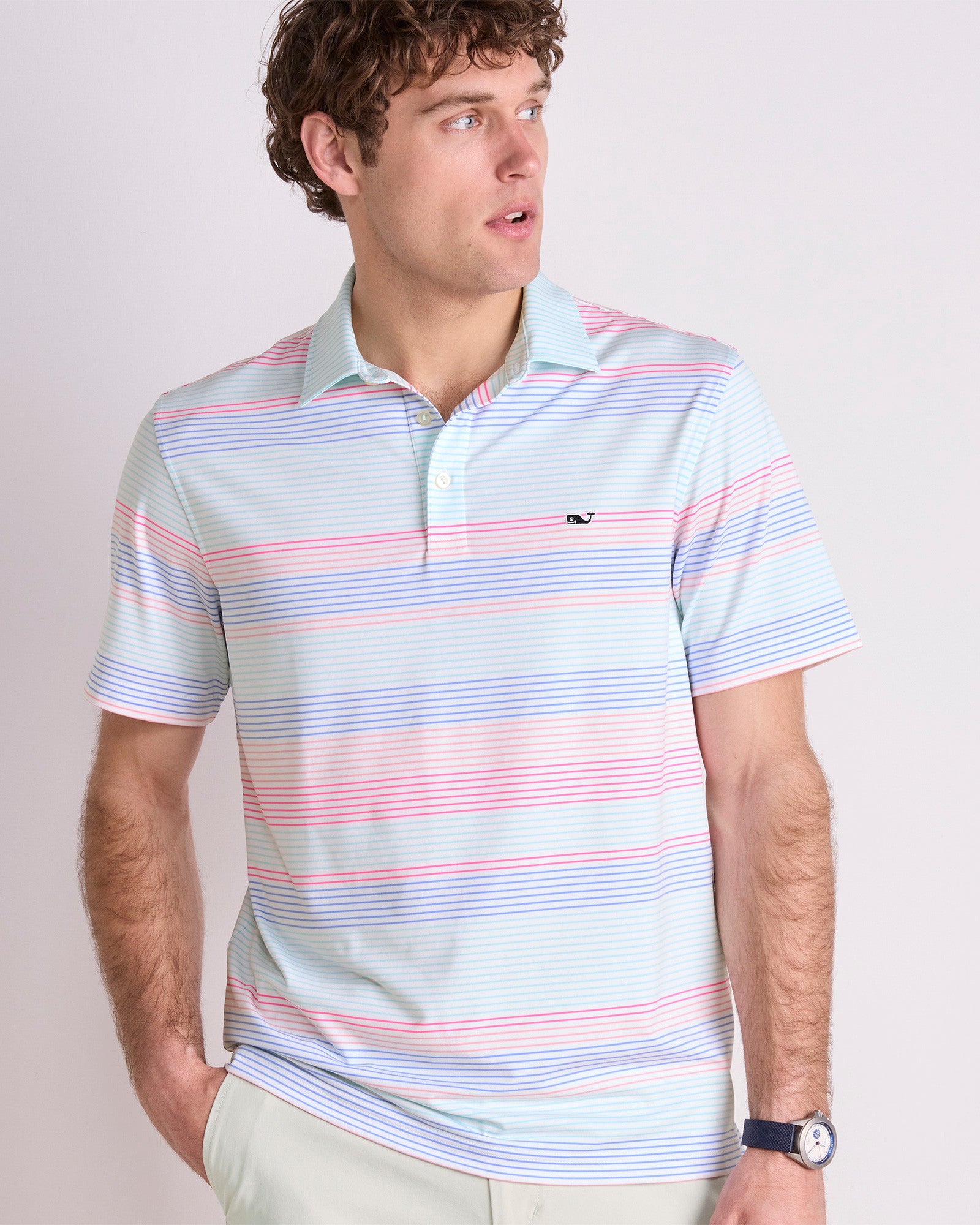 Harborview Stripe Sankaty Polo