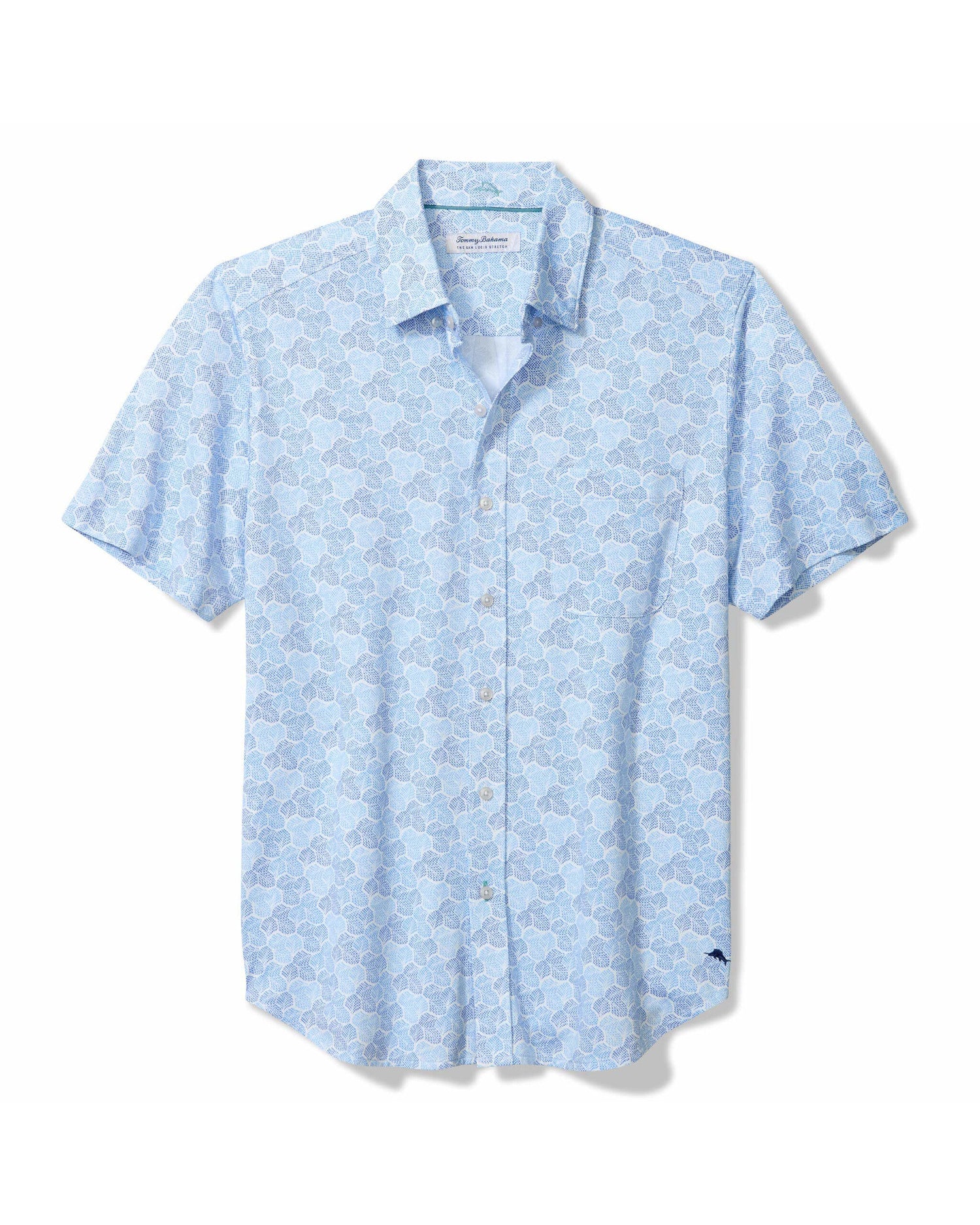 San Lucio Tri Leaf Geo Camp Shirt