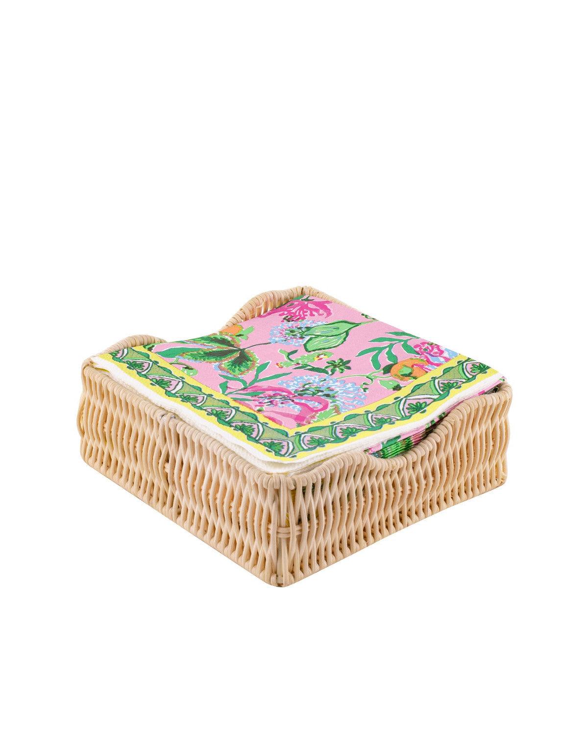 Cocktail Napkins with Holder