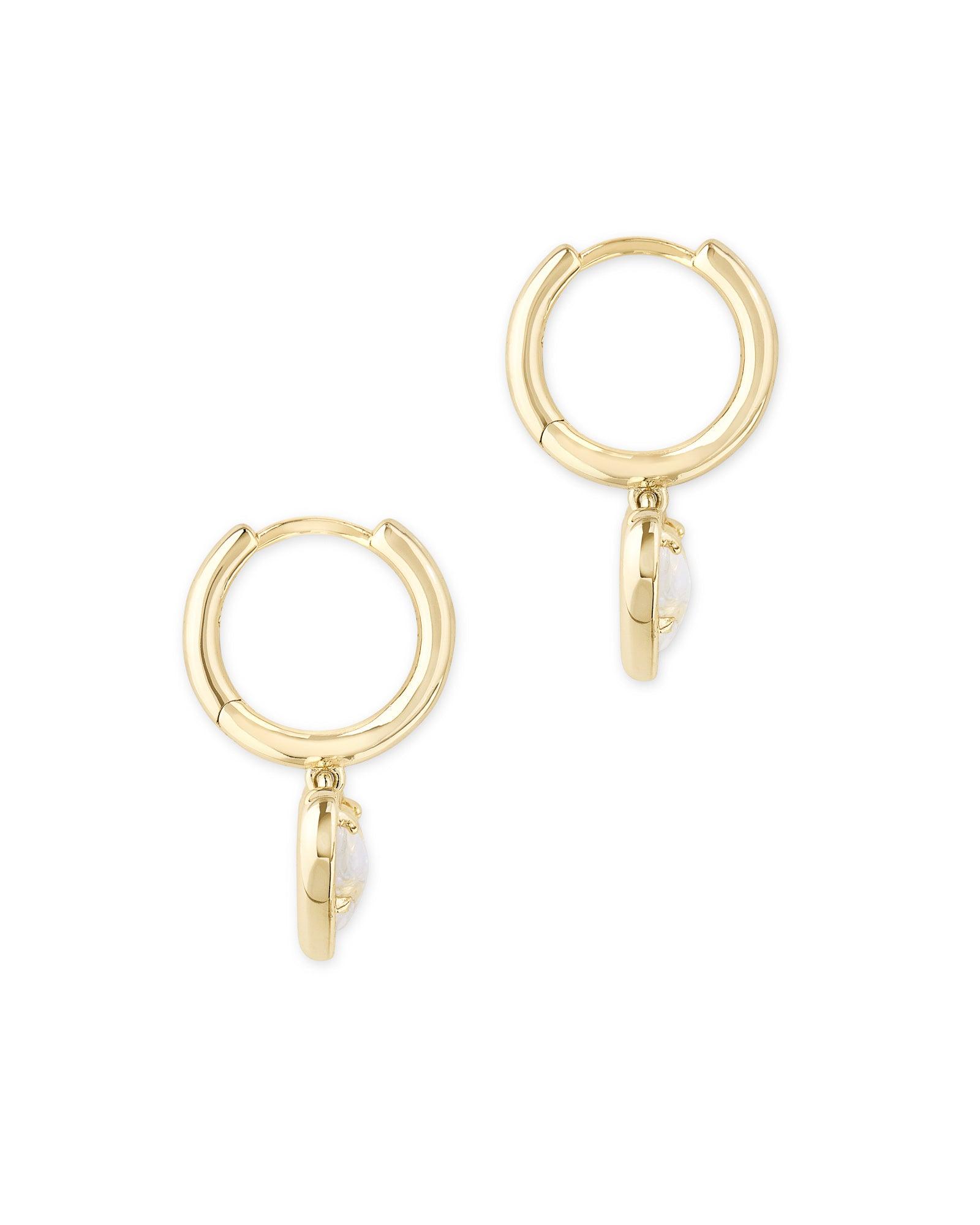 Ari Heart Huggie Earrings