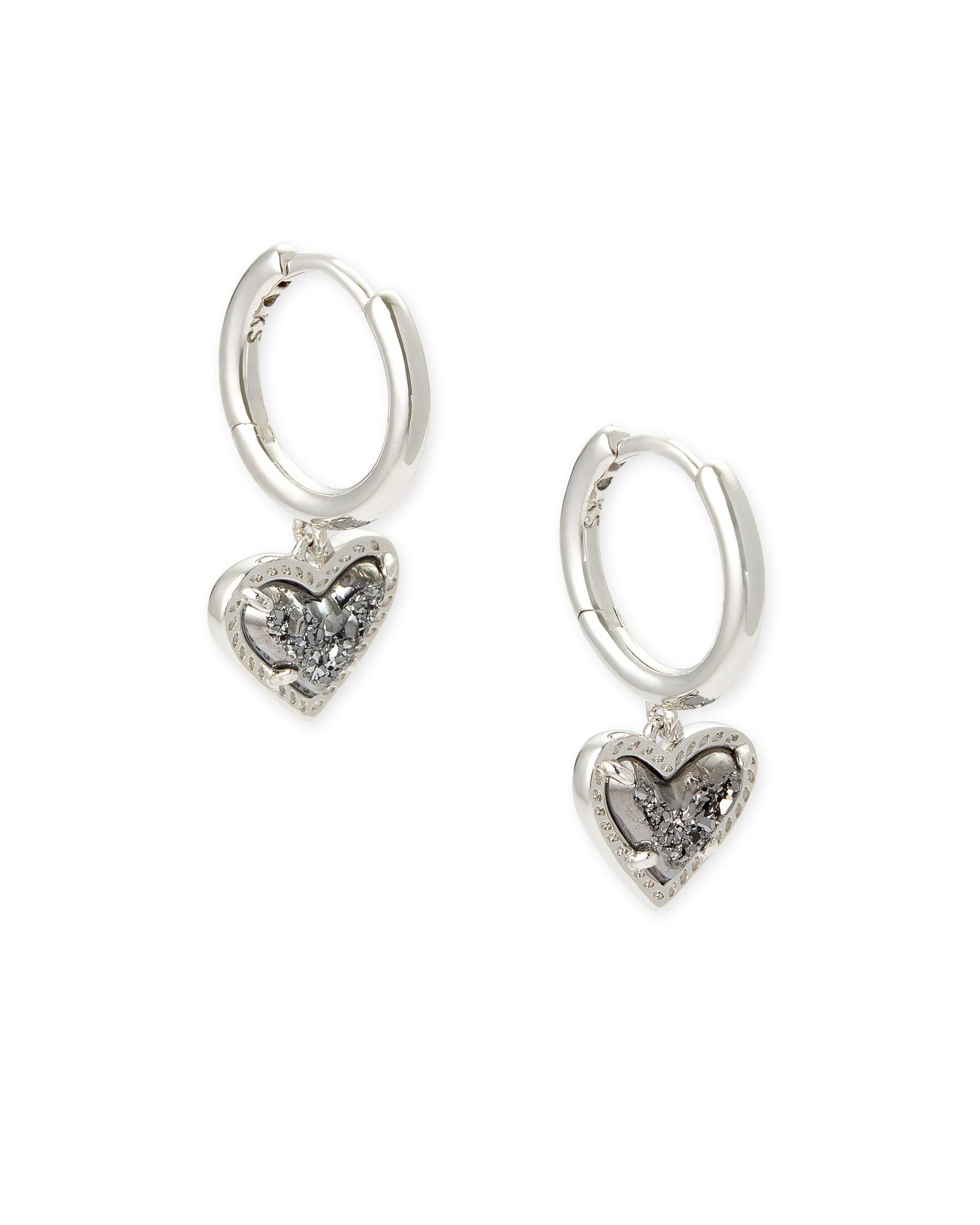 Ari Heart Huggie Earrings