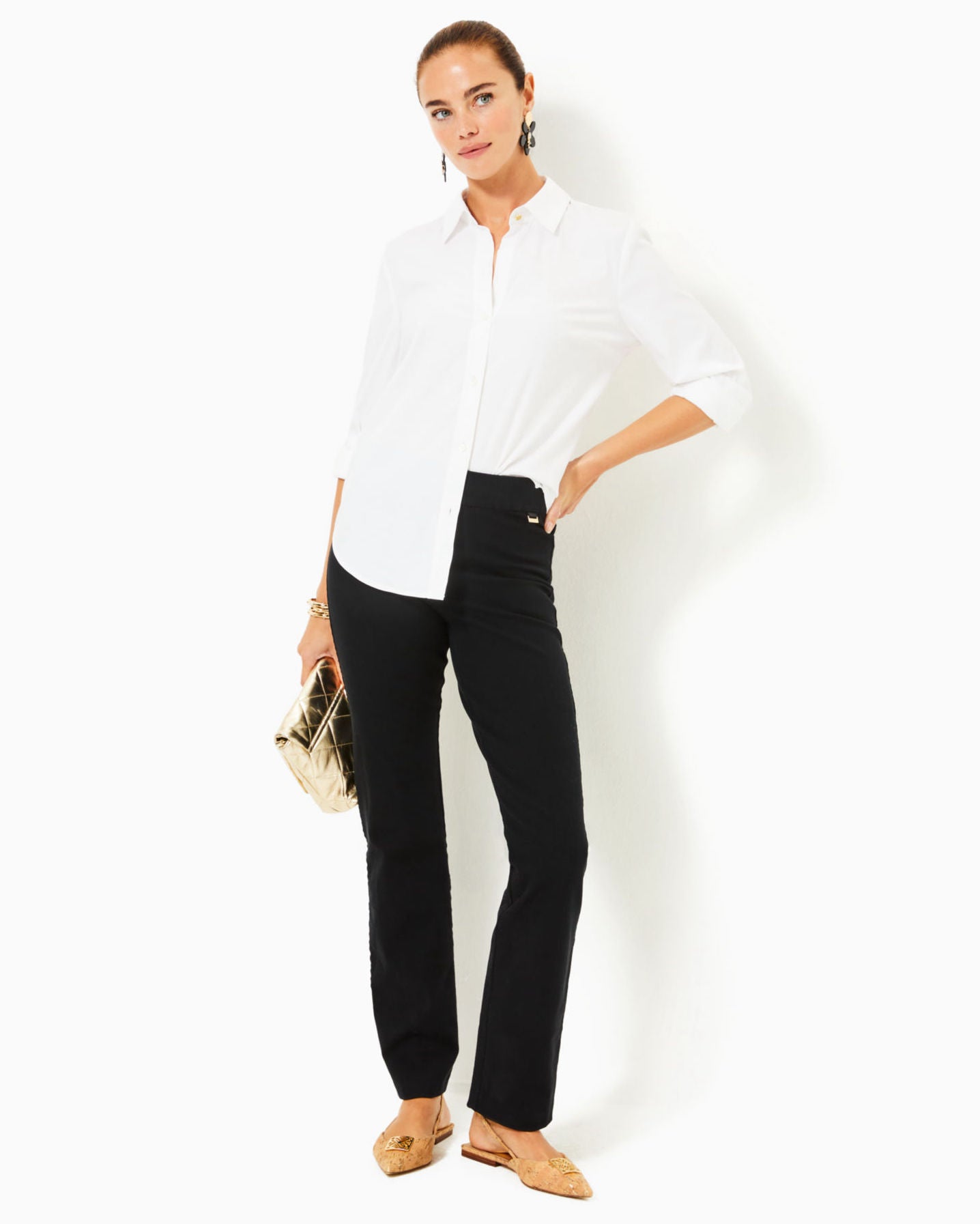 32" Declynn High Rise Straight Leg Pant