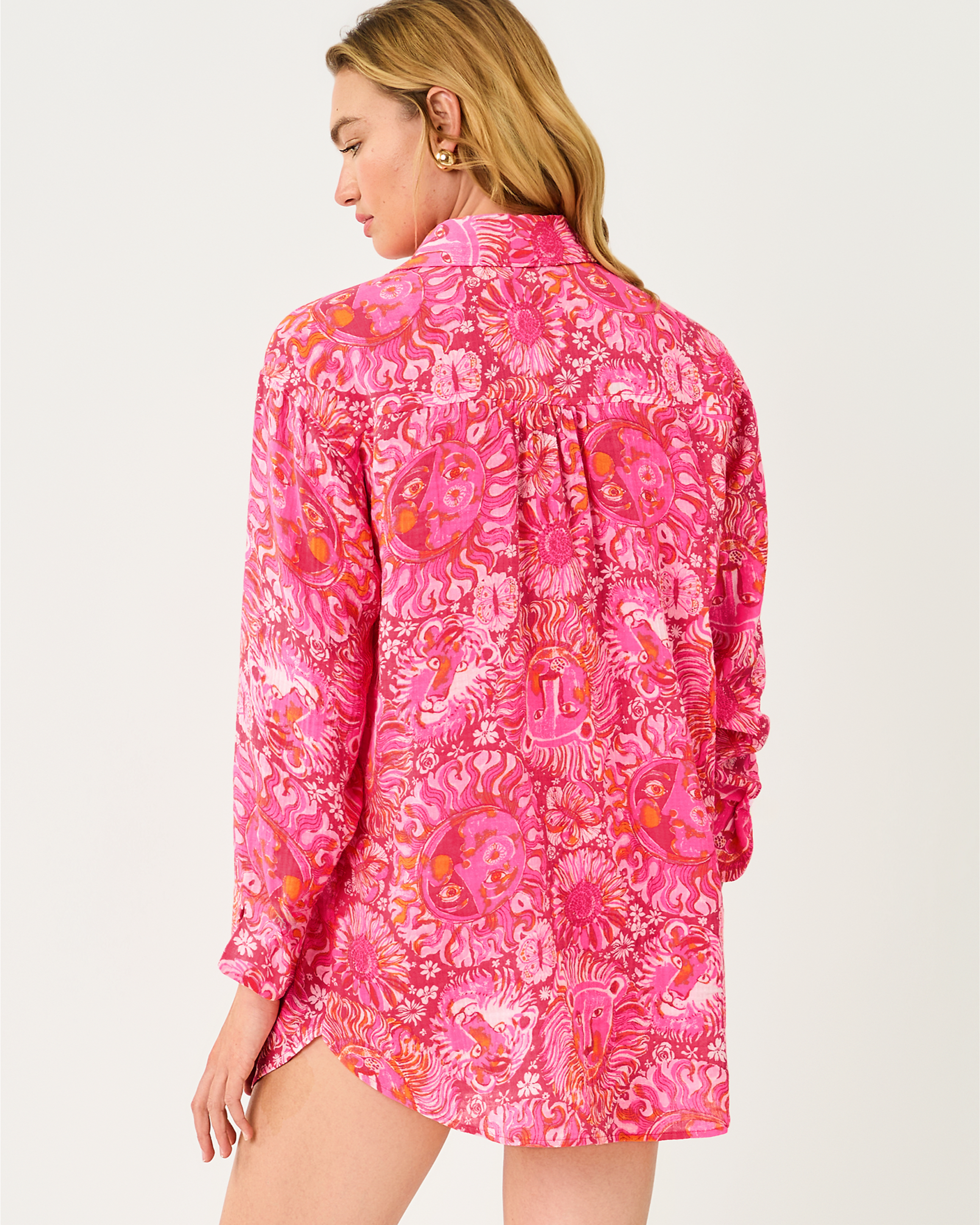 KWITNEY LONG-SLEEVE COVERUP