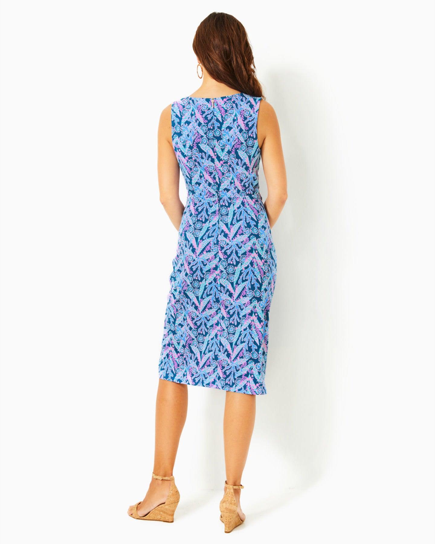 odella midi dress Women's Odella V-Neck Midi Dress in Blue