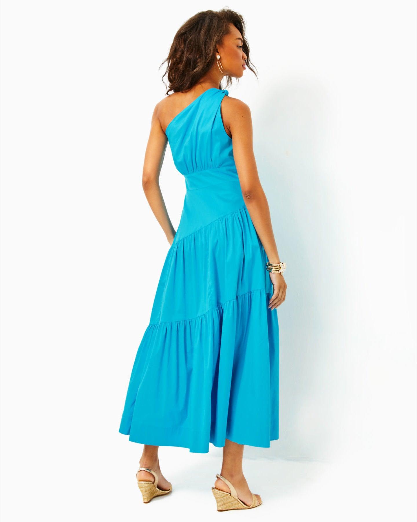 Lucilyn One Shoulder Cotton Dress