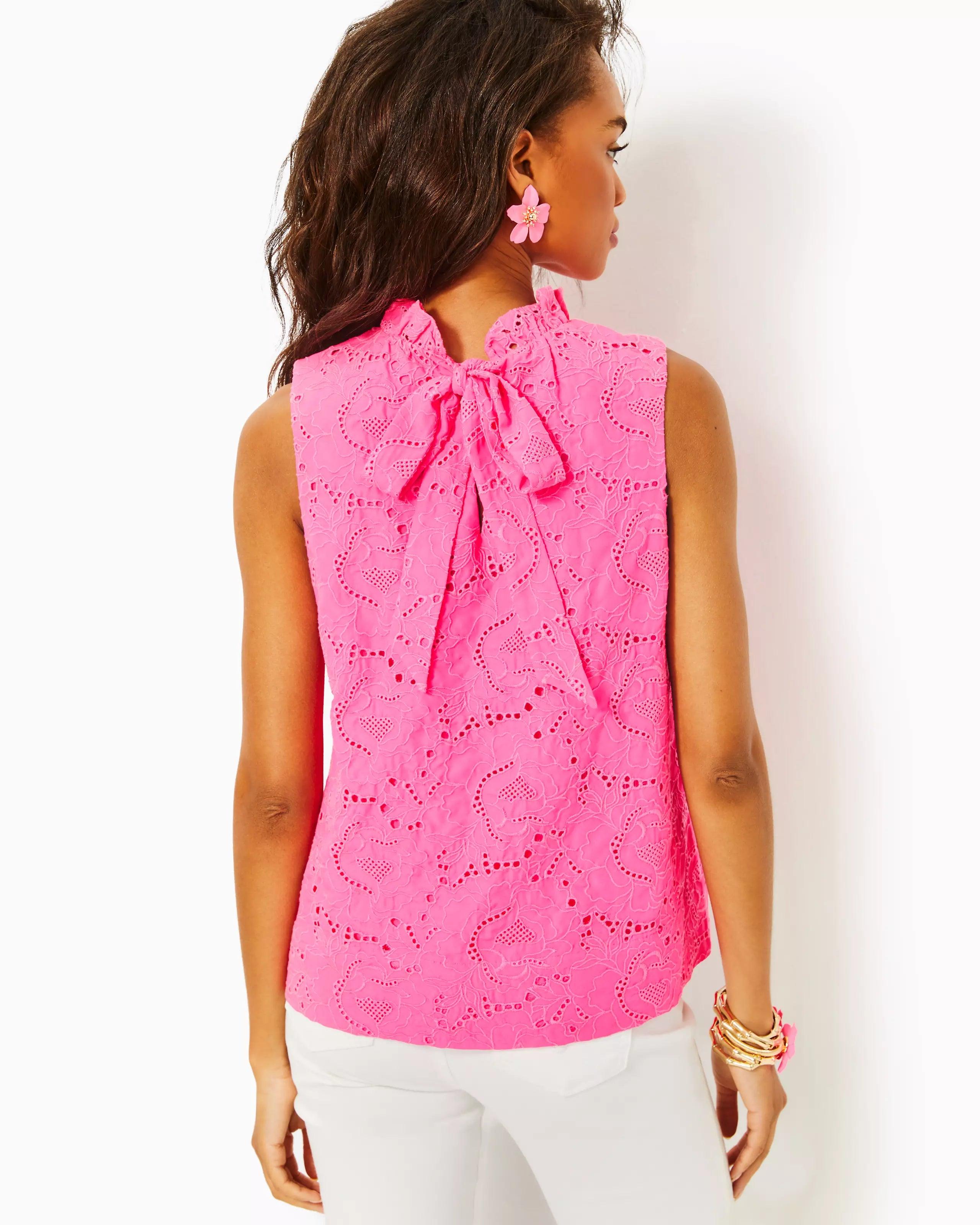 Dahliana Eyelet Top