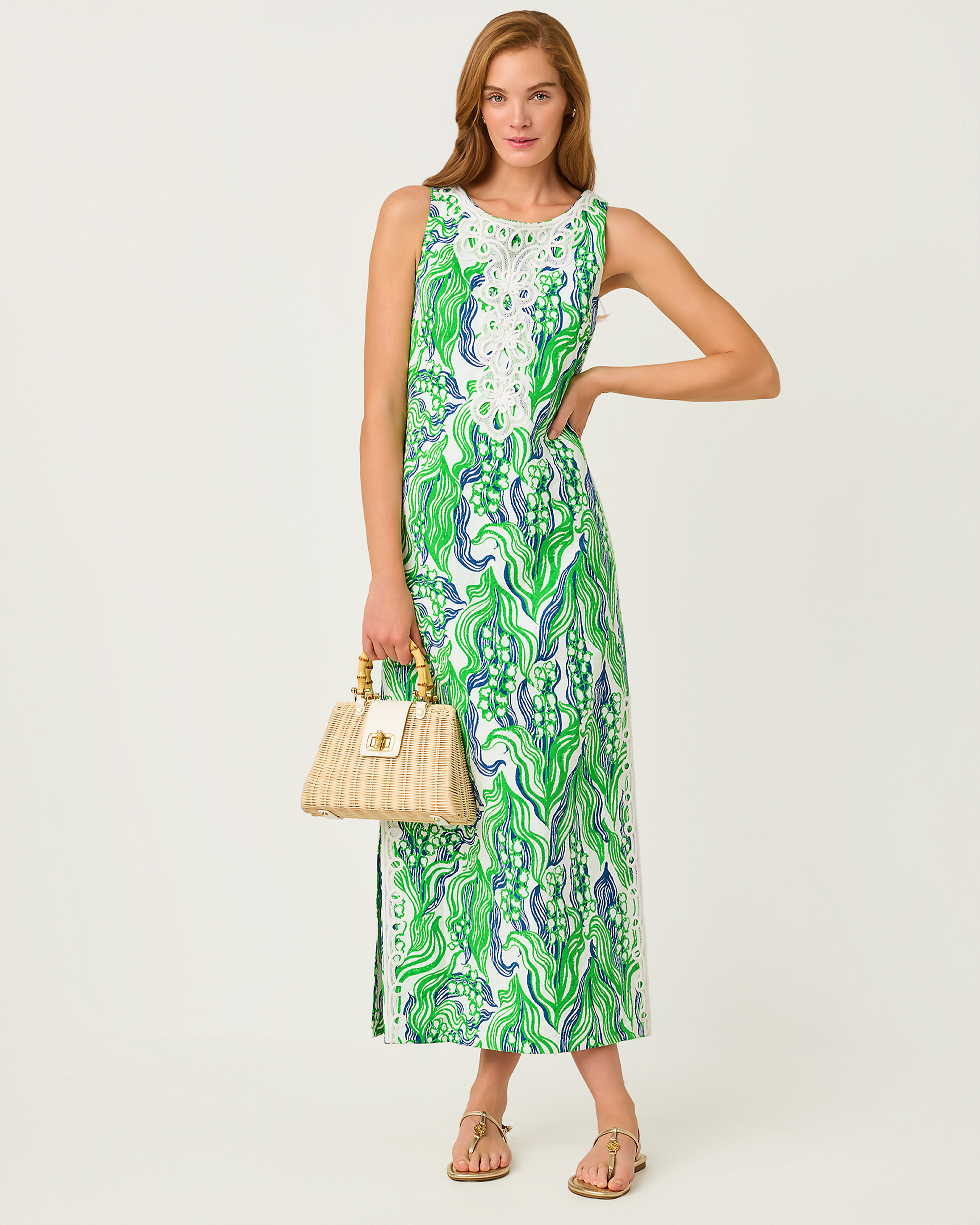 Marleigh Stretch Maxi Shift Dress
