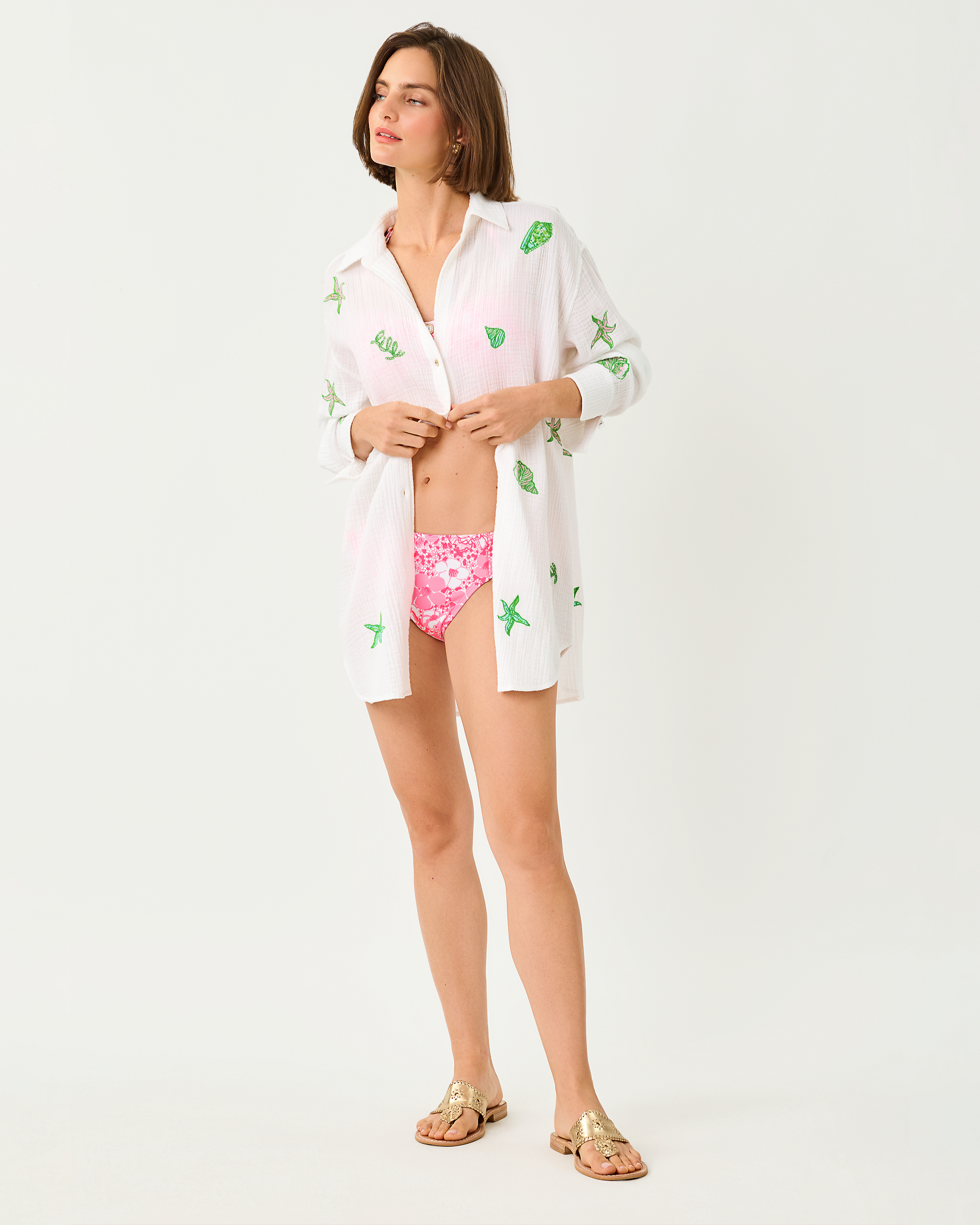 KWITNEY LONG-SLEEVE COVERUP