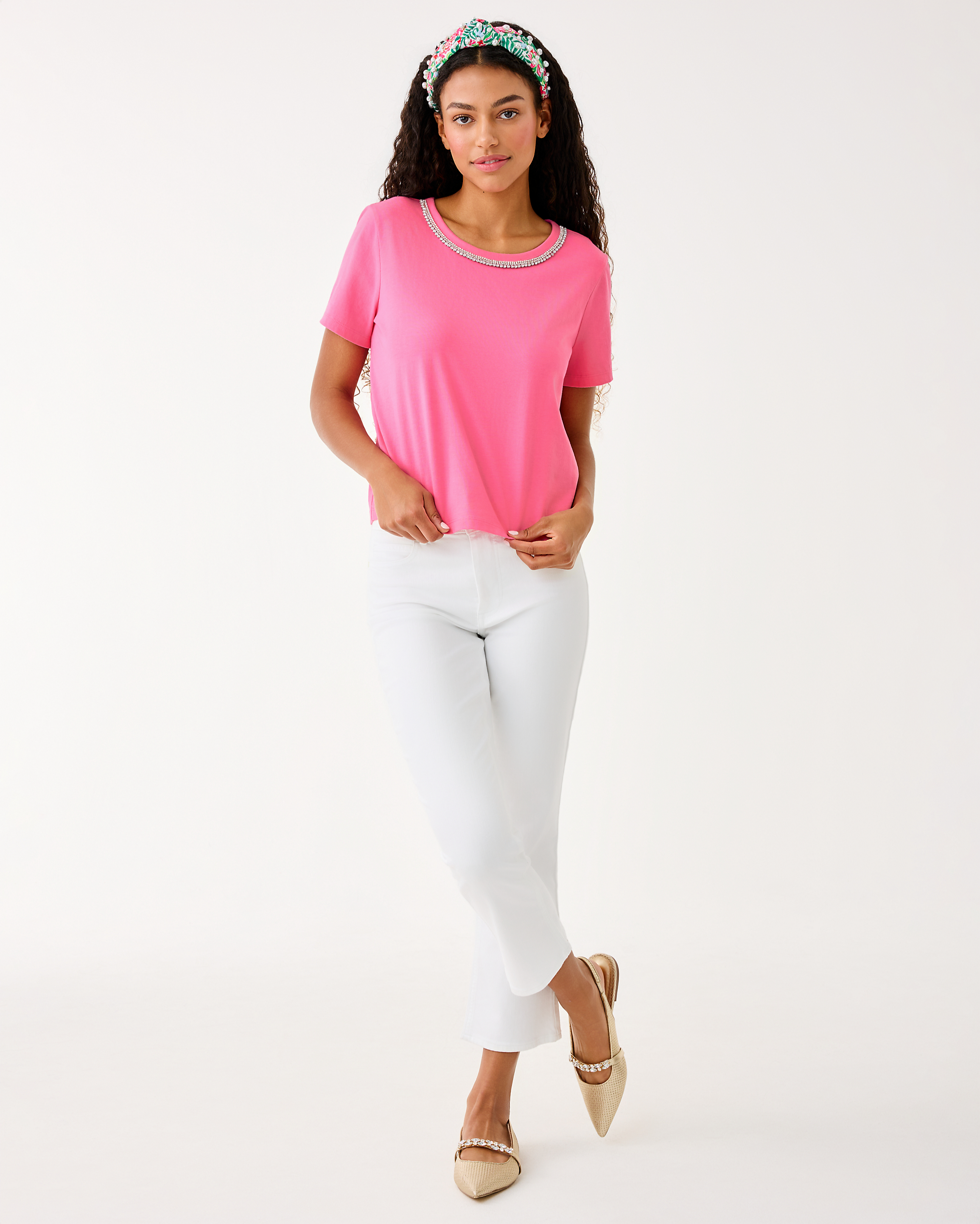 Clairmont Rhinestone Knit Shirt