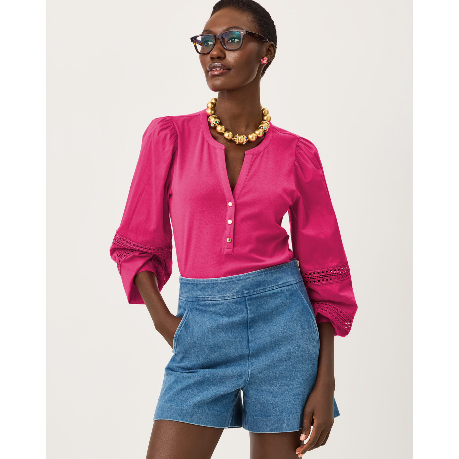 Ronson Long Sleeve Knit T - Berry Bouquet