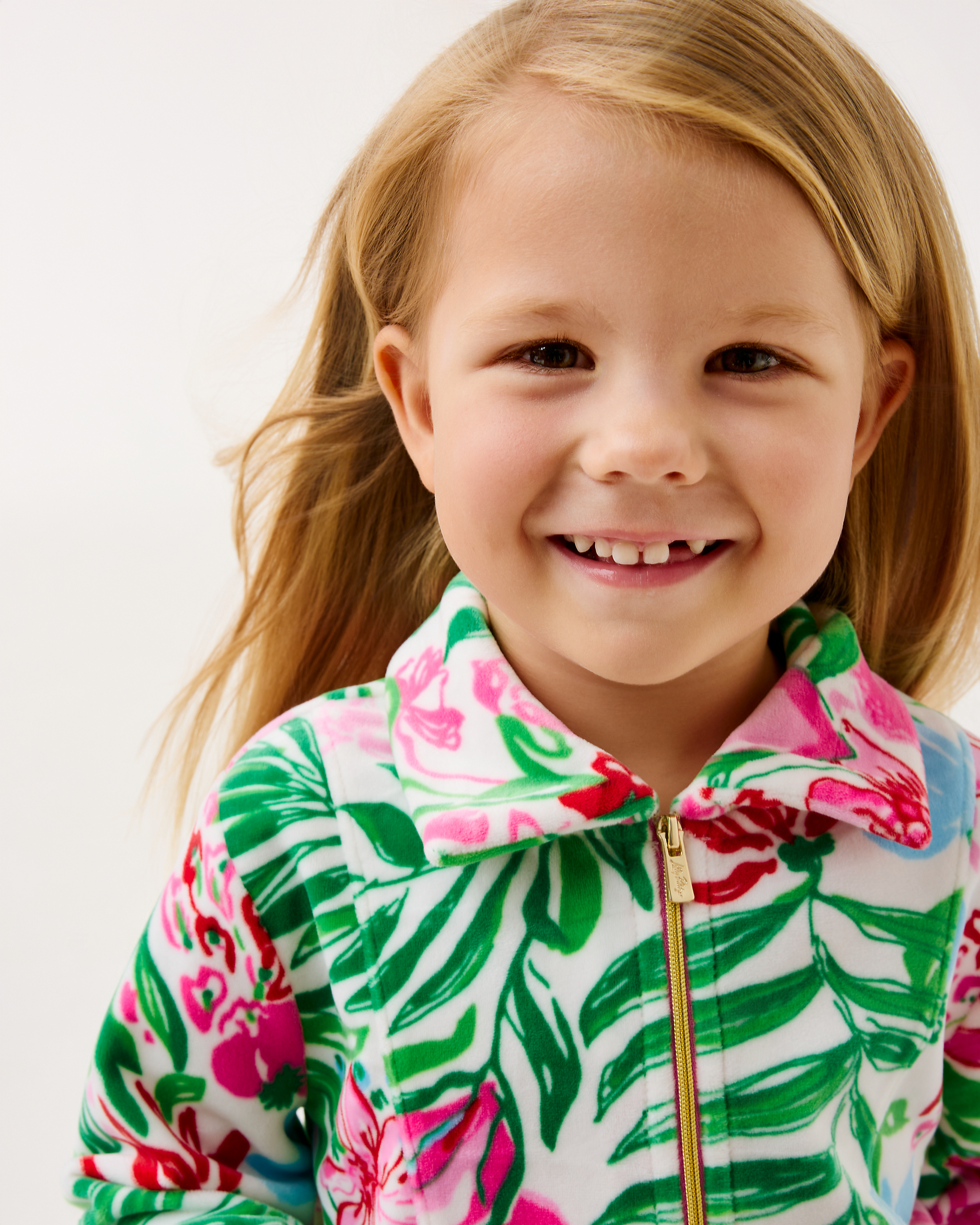 Mini Eleni Velour Pullover