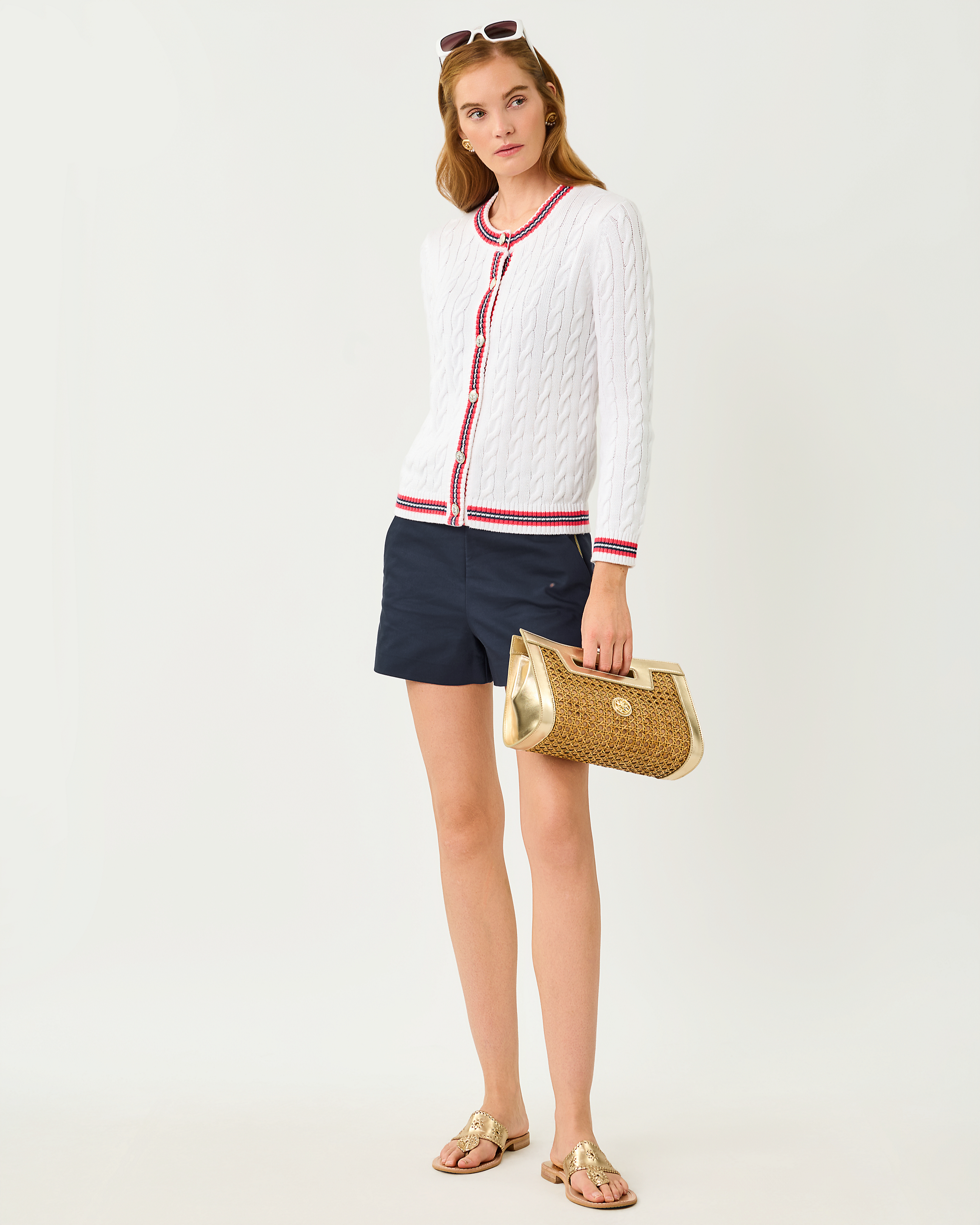 BROCKTON CREW NECK CARDIGAN