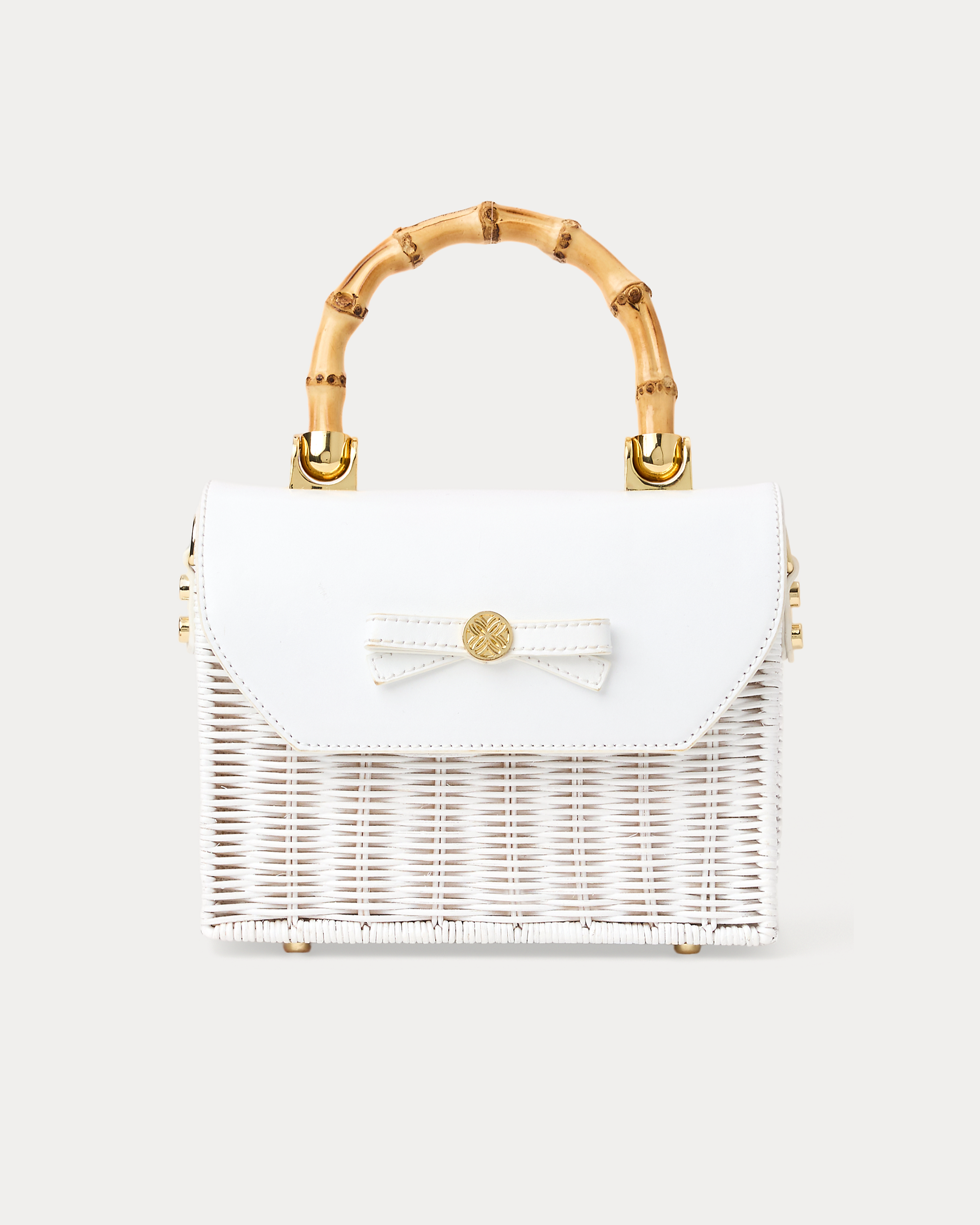 Teighen Bow Wicker Bag