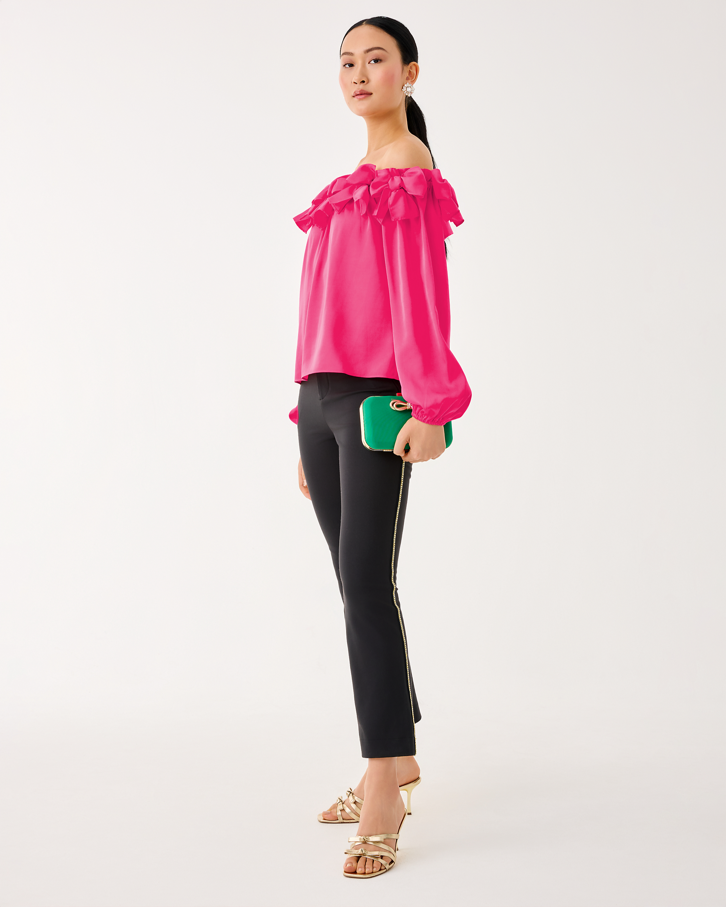 Ana Embellished Crop Flare Pant