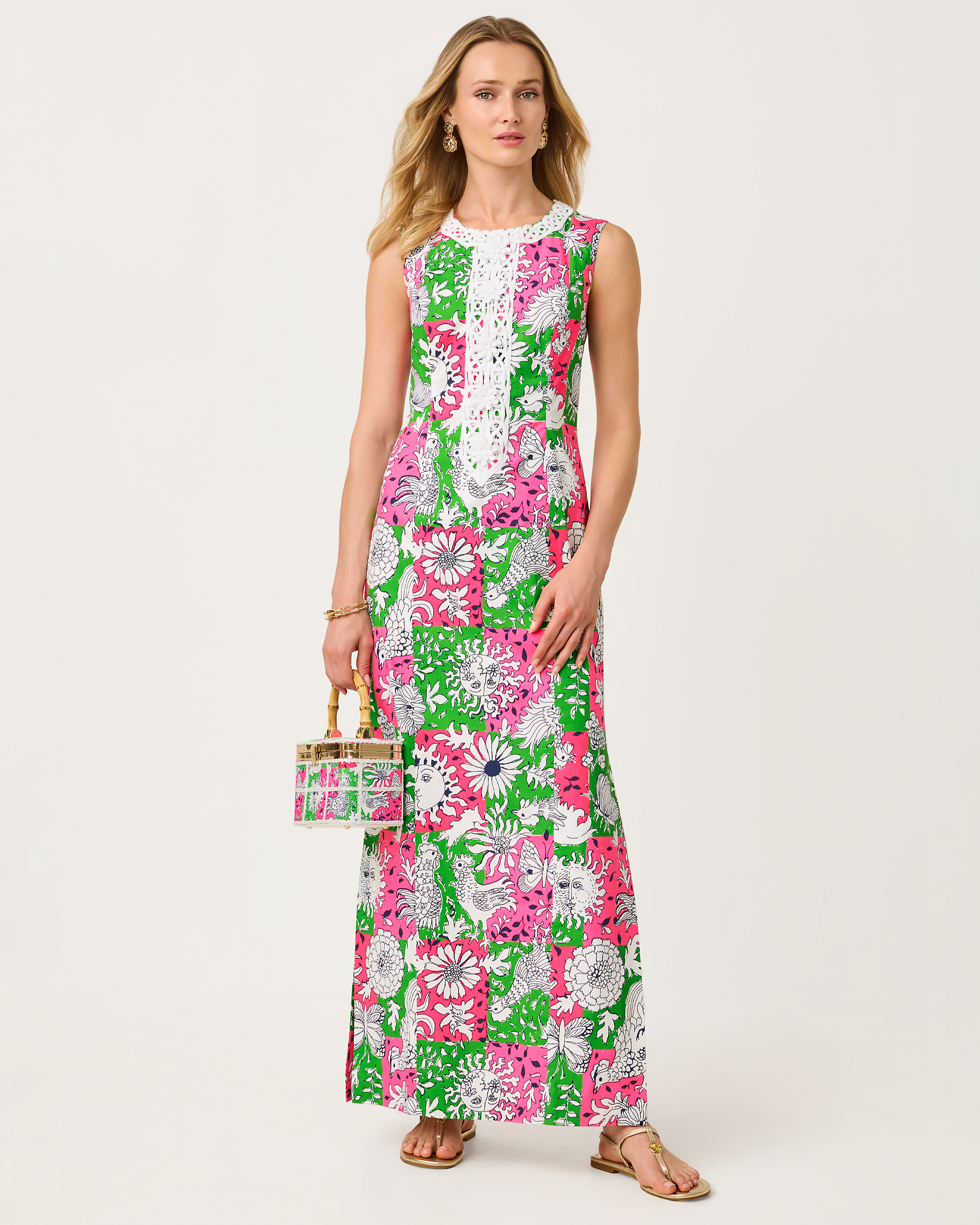 Barberine Stretch Maxi Shift Dress