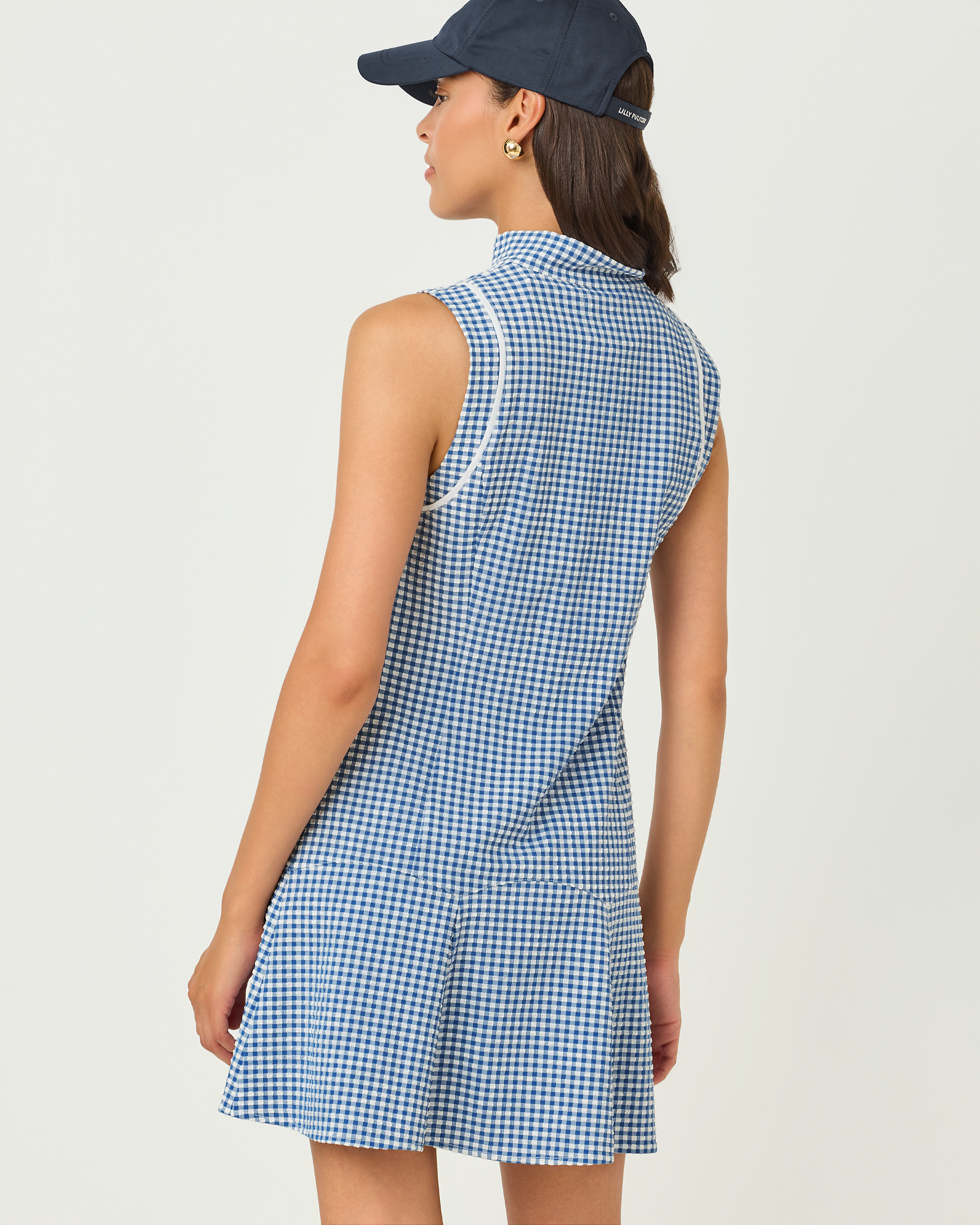blue and white lilly pulitzer dress Lilly Pulitzer UPF 50+ Luxletic Kathy Flounce Dress