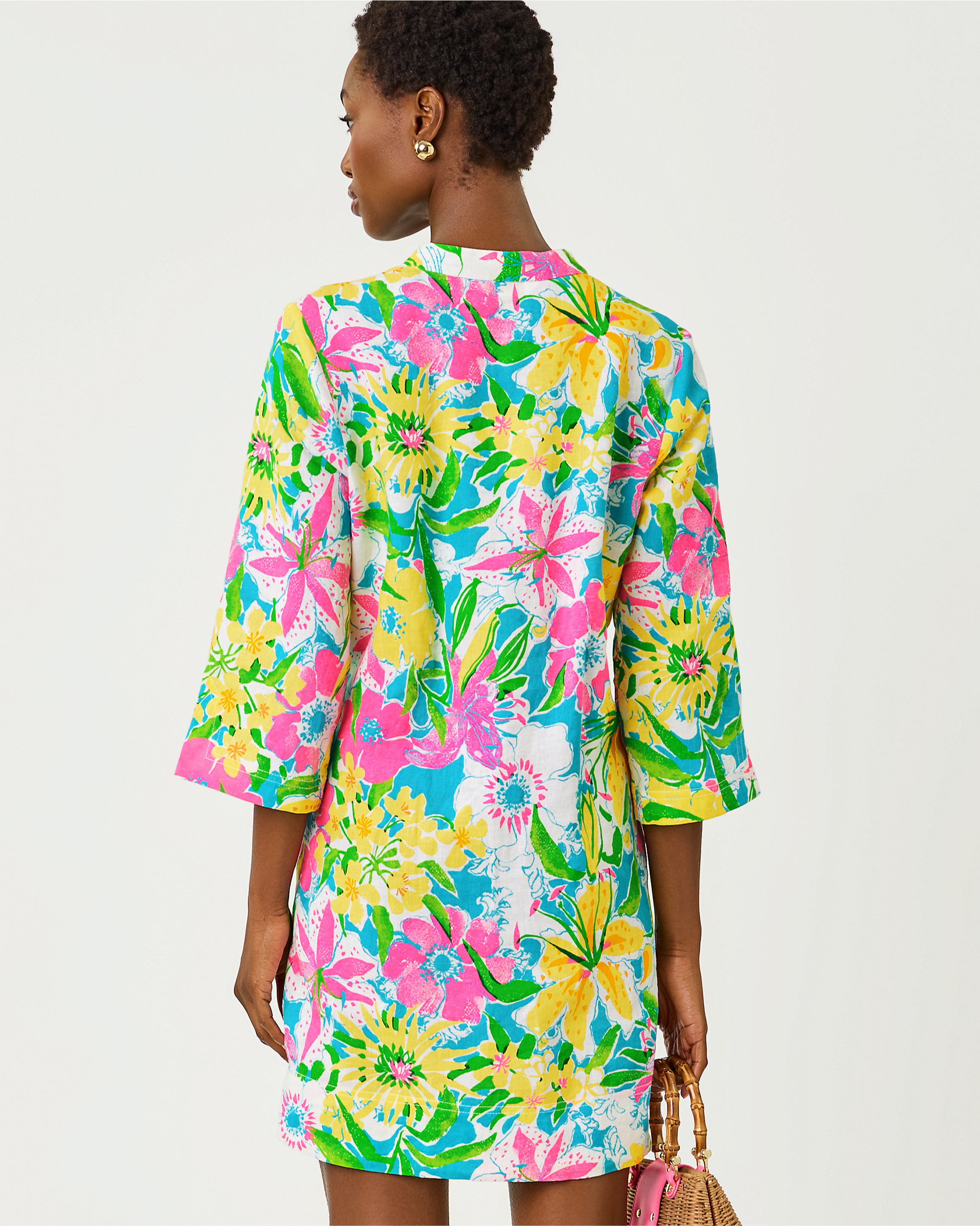 ANNADETTA LINEN TUNIC DRESS