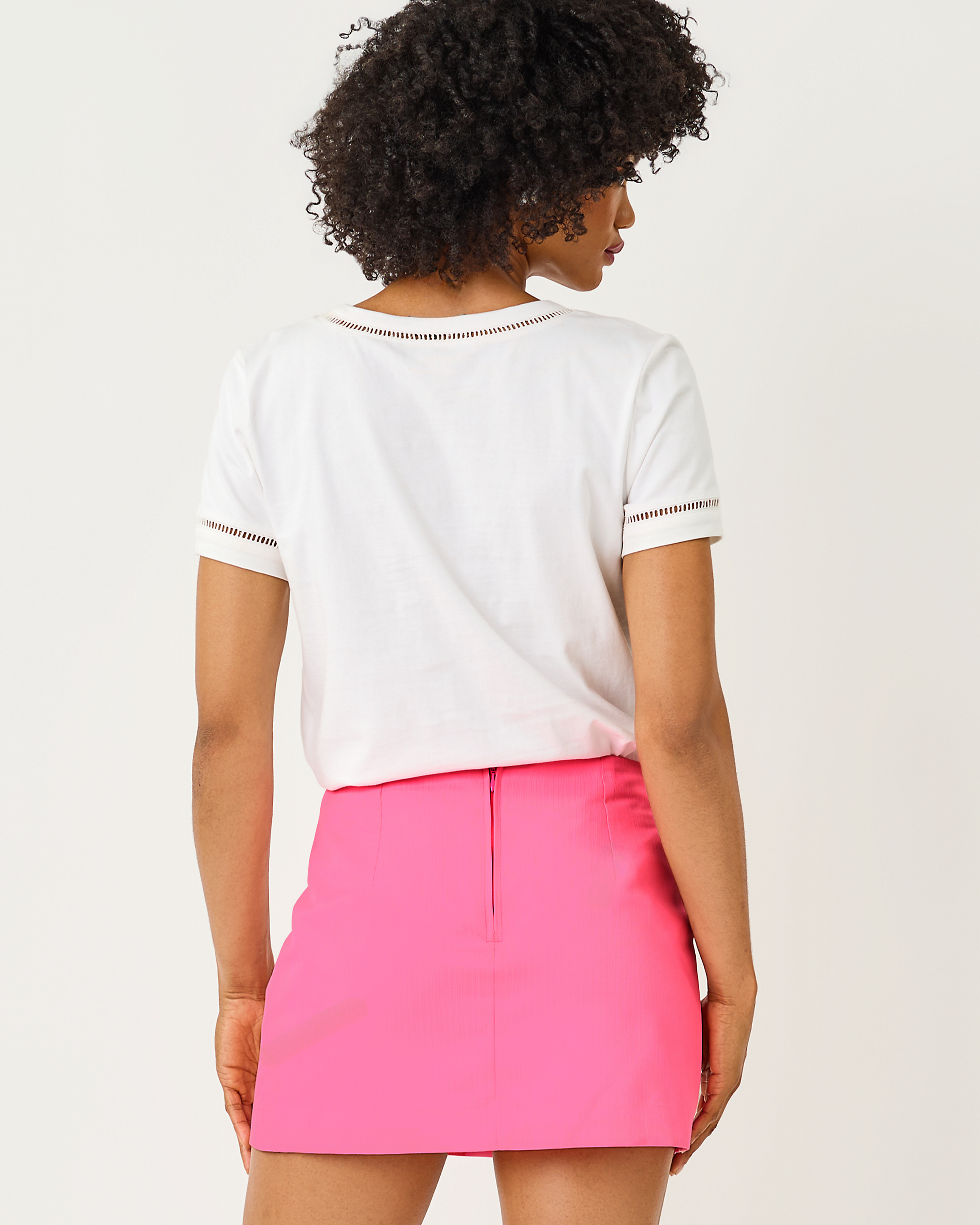 CLAIRMONT LADDER LACE KNINT TOP