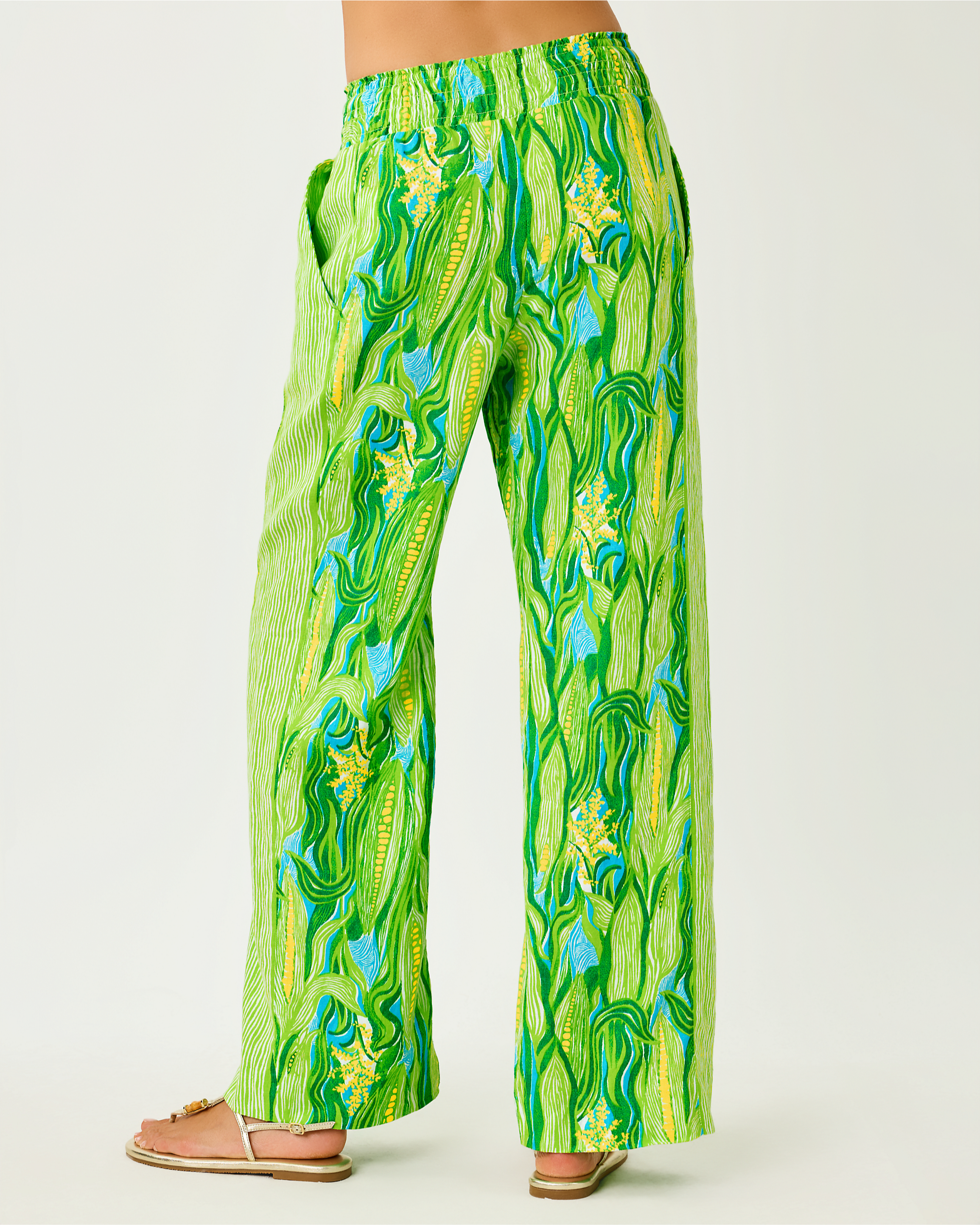 MIRABELLA LINEN PALAZZO PANT