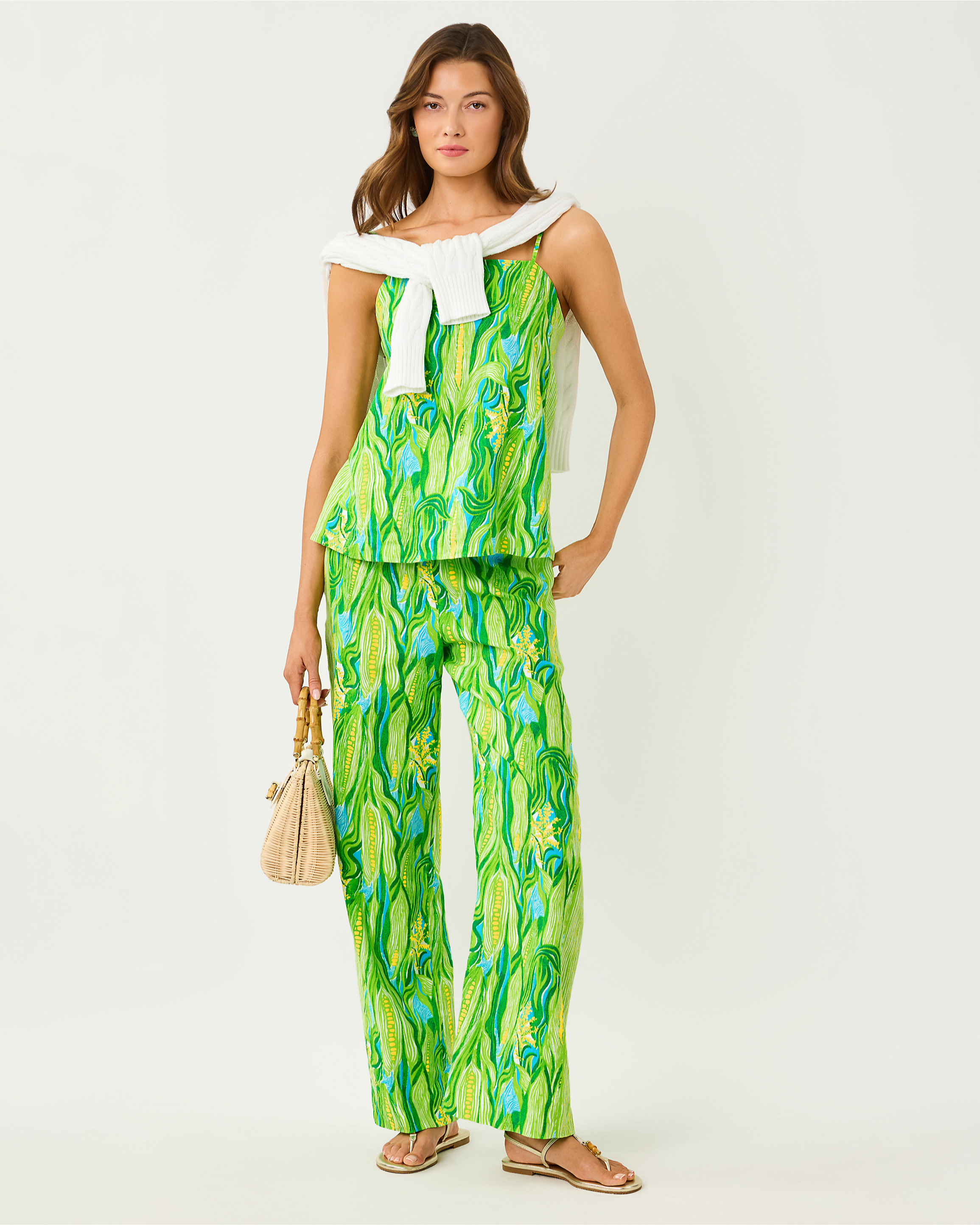 MIRABELLA LINEN PALAZZO PANT