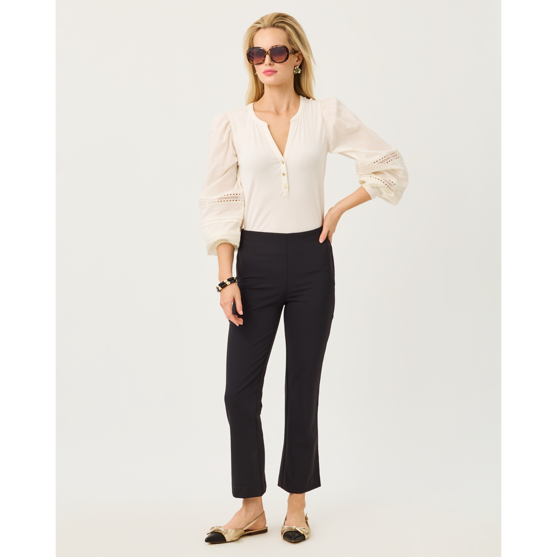 Kynlee Bi Stretch Pant - Noir