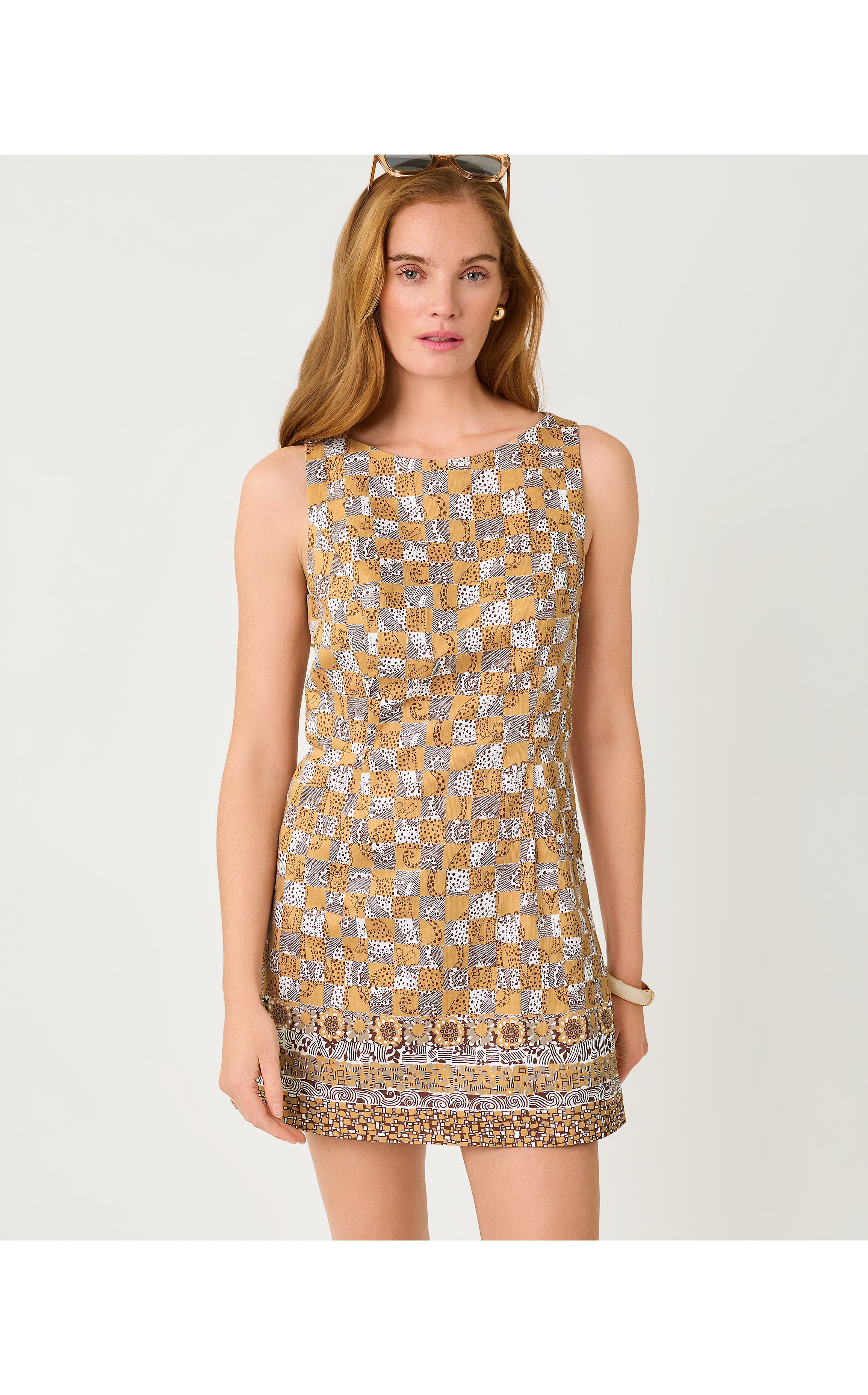Oriana Shift Romper - Iced Latte
