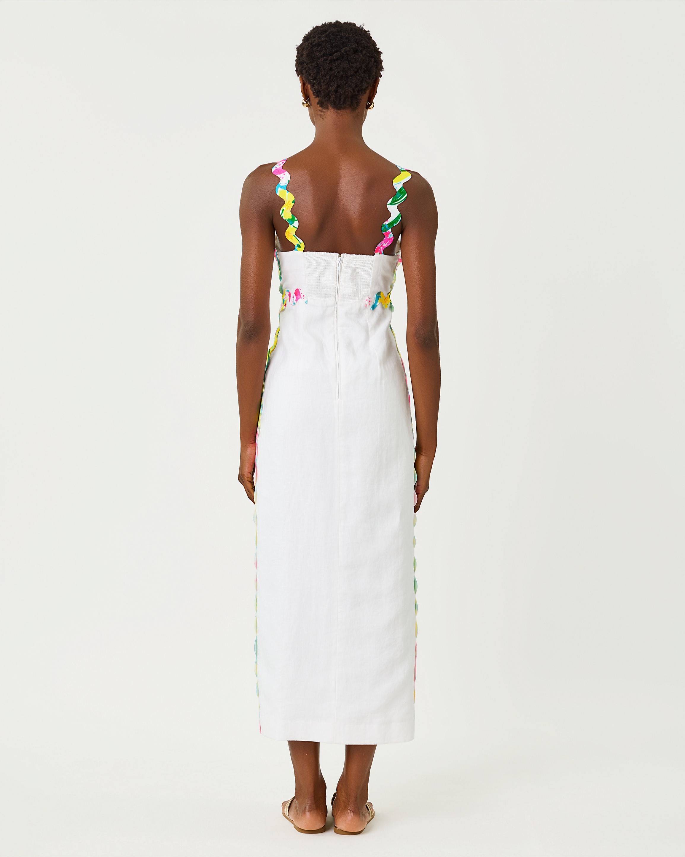 MIKAYLA LINEN MIDI DRESS