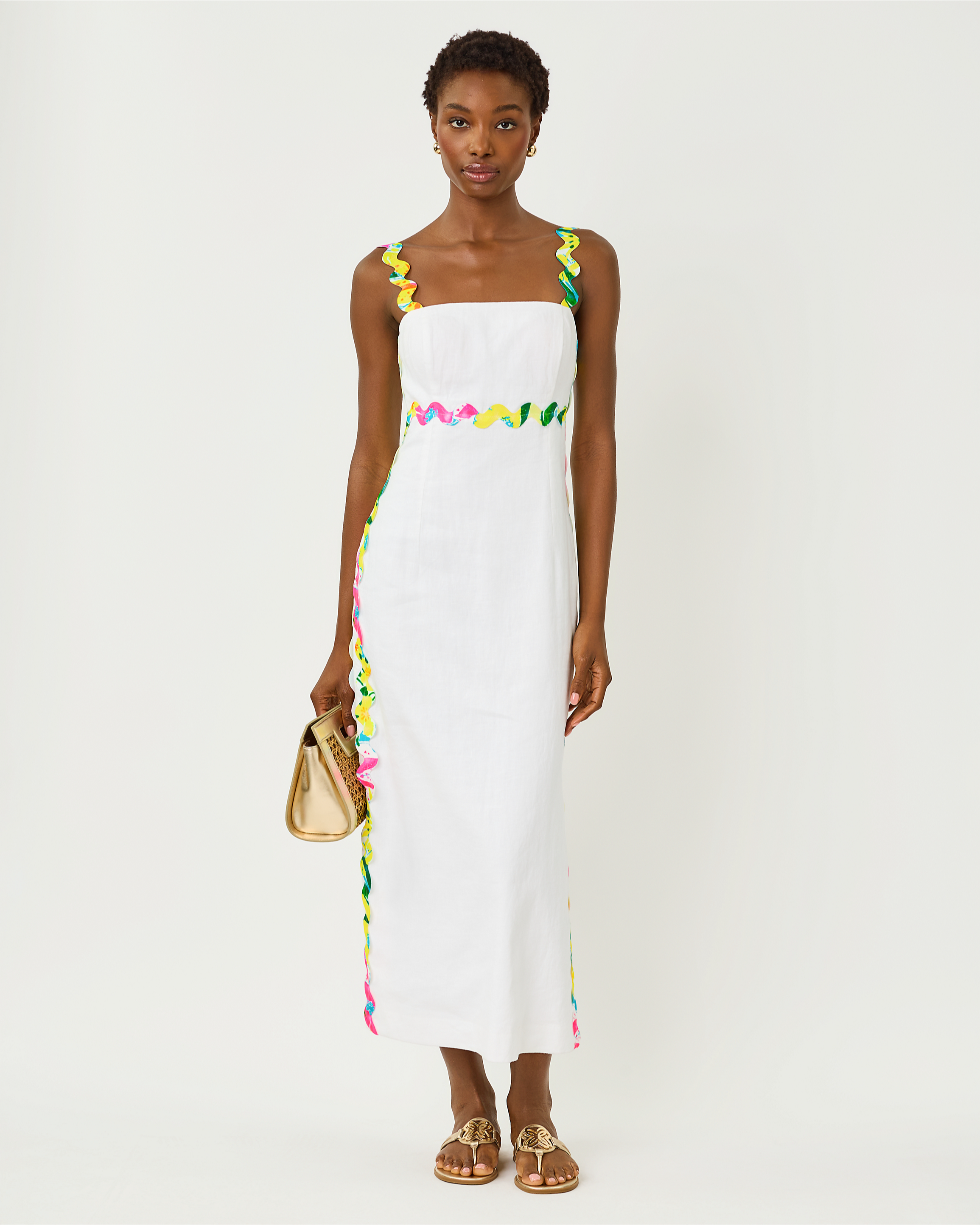 MIKAYLA LINEN MIDI DRESS