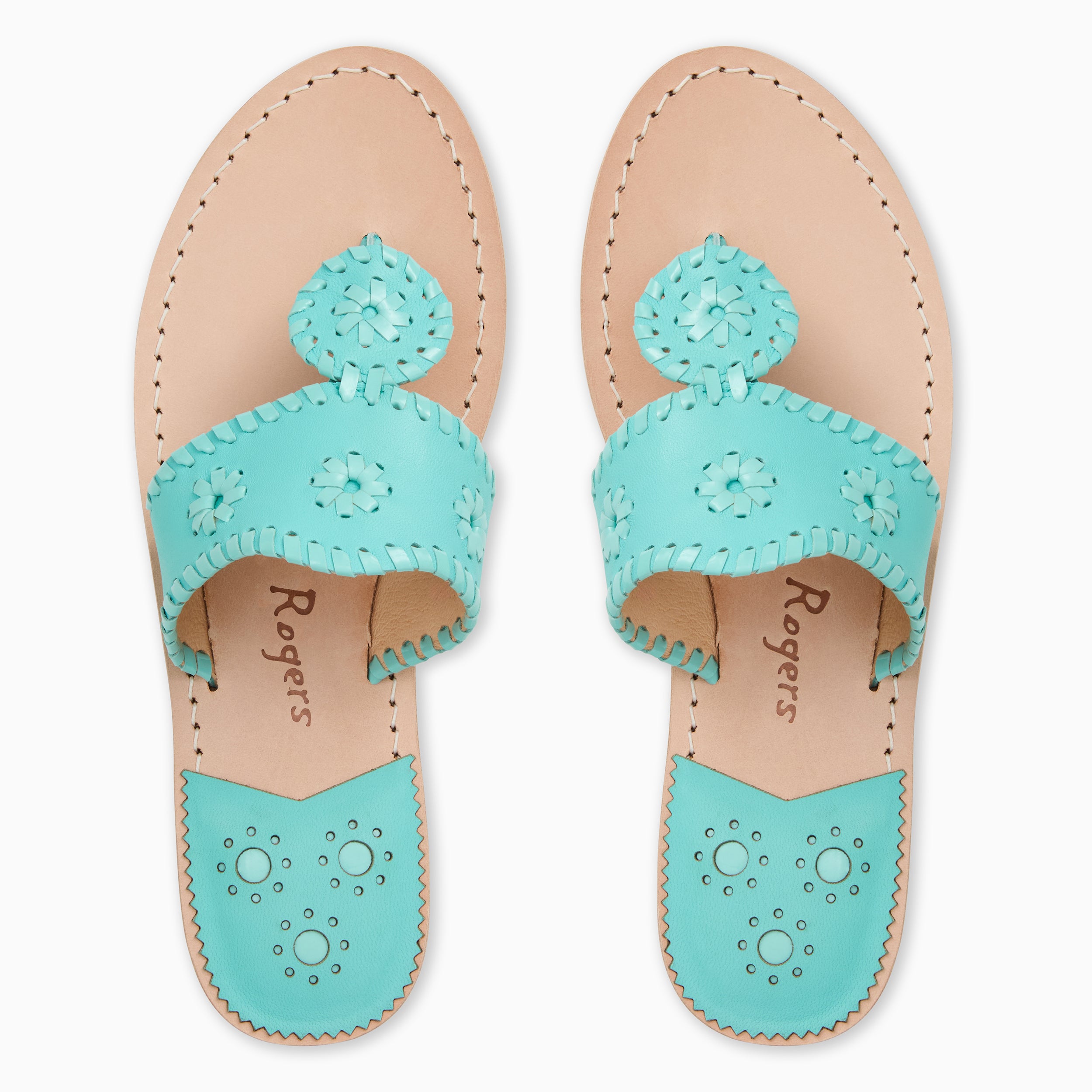 Jacks Flat Sandal - Metallic Nappa