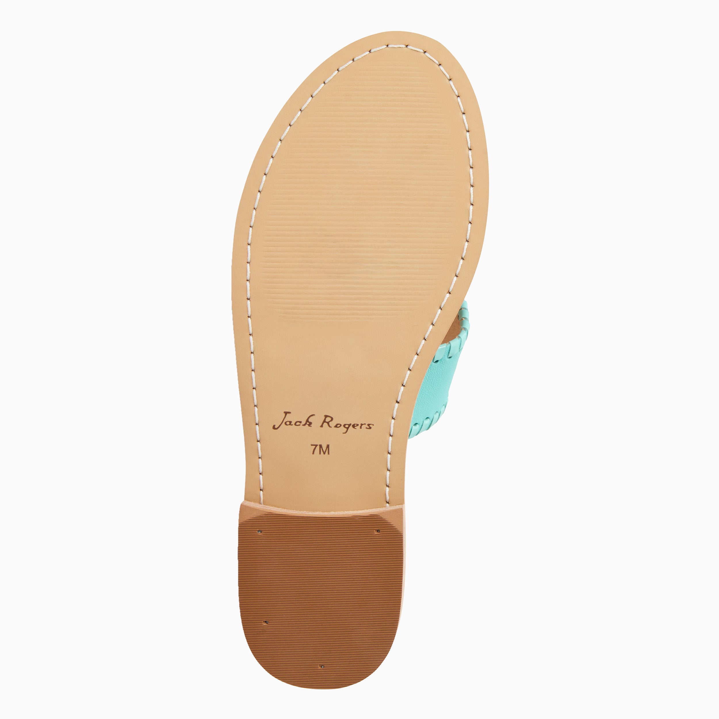 Jacks Flat Sandal - Metallic Nappa