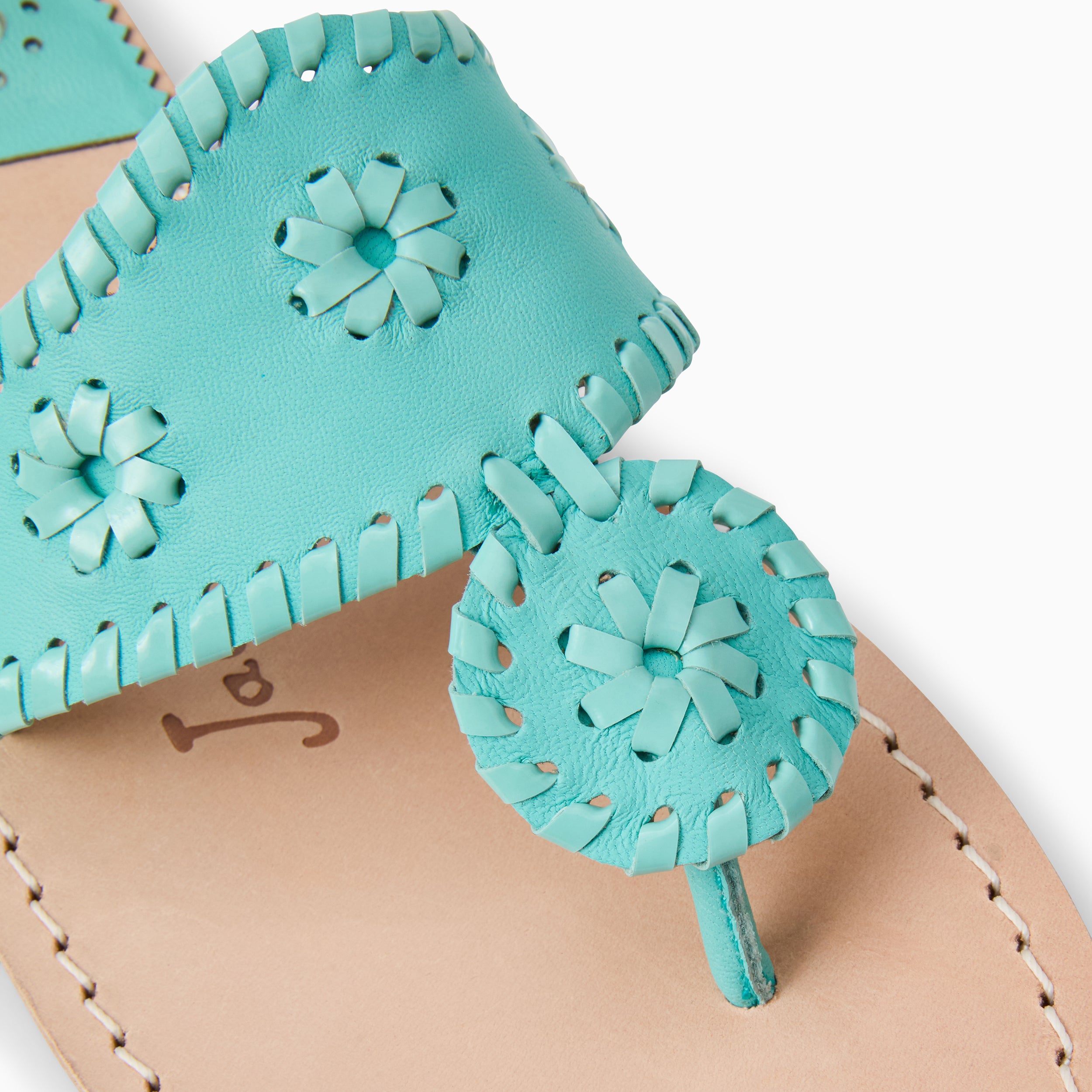 Jacks Flat Sandal - Metallic Nappa